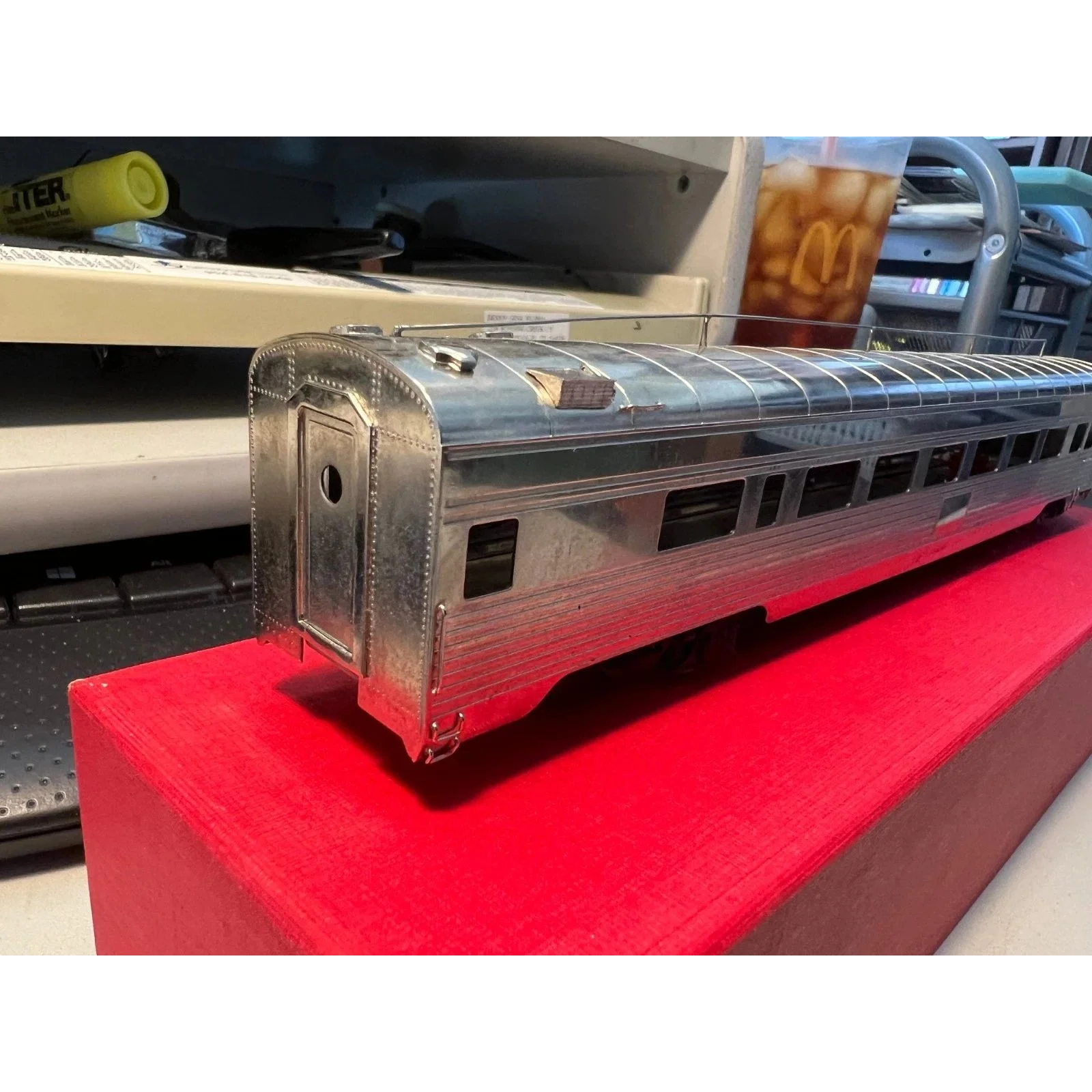 BRASS SOUTHERN PACIFIC OBS. CORRUGATED by S. SOHO PLATED — photo 4