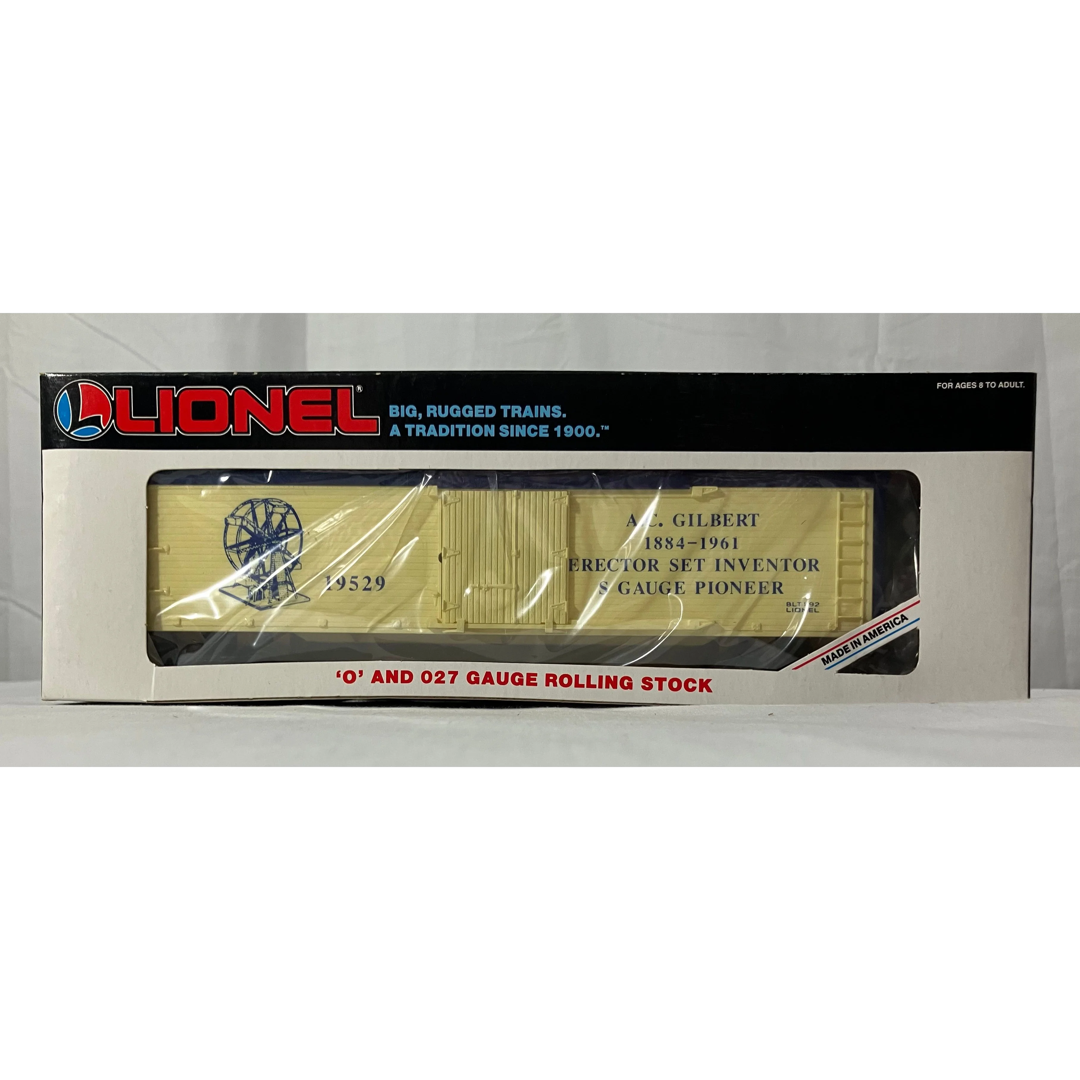 Lionel 6-19529 O scale 3 rail reefer honoring A.C. Gilbert, S gauge & Erector Set — photo 7