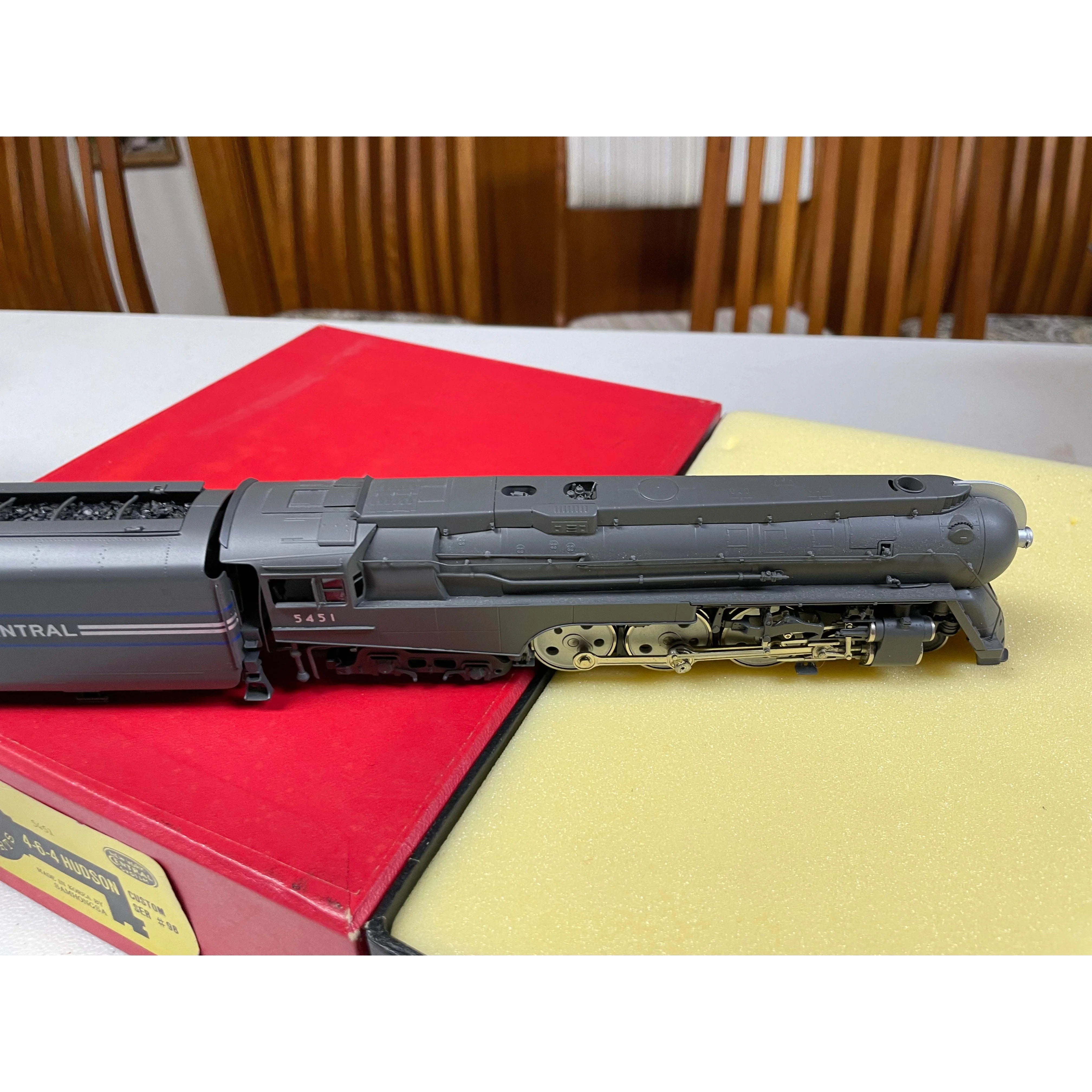 HO BRASS KEY IMPORTS 4-6-4 HUDSON NYC #5451 STEAM LOCOMOTIVE SAMHONGSA LNIB — photo 6
