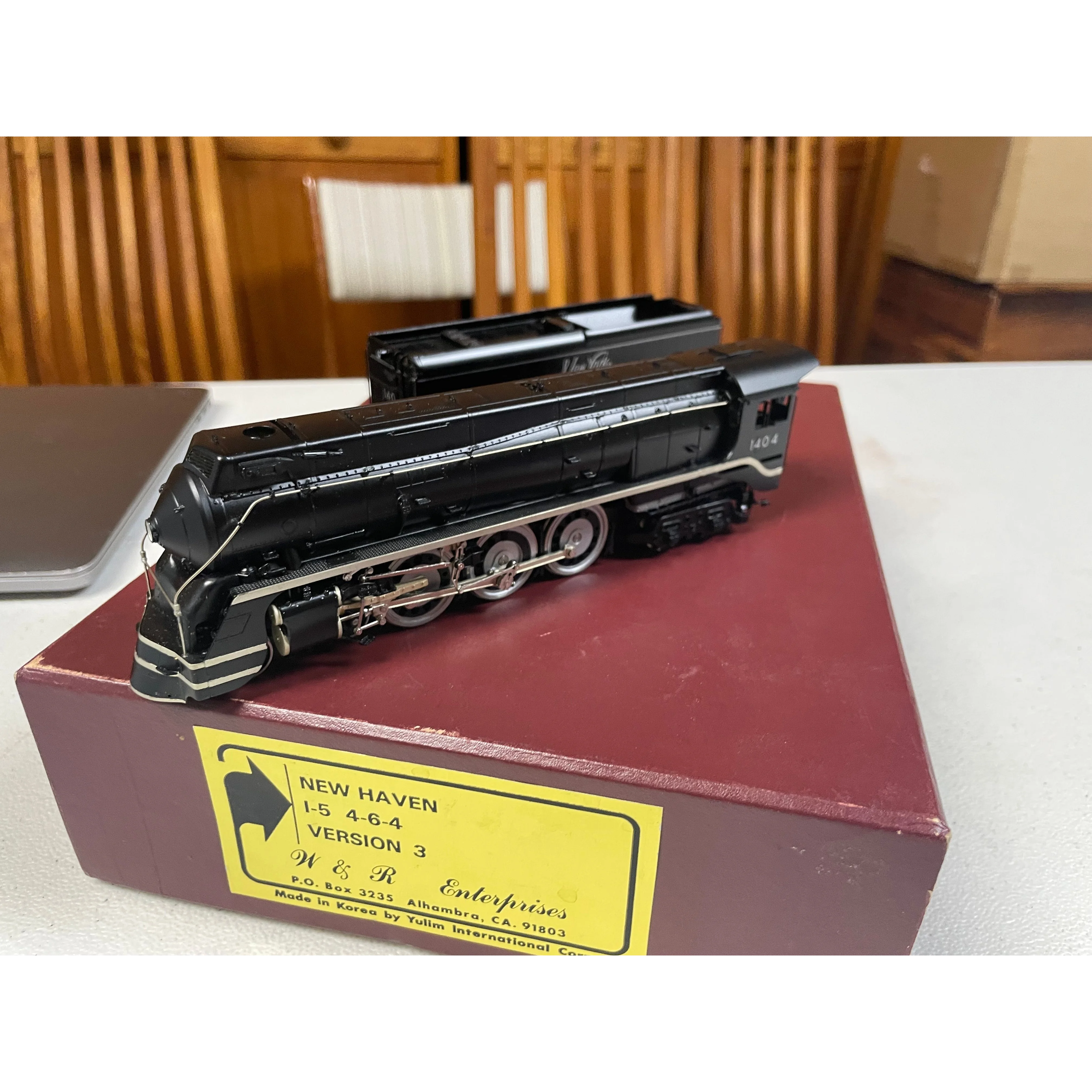 HO Brass W&R Enterprises NEW HAVEN i5 Version 3 Steam Loco #1404 DC operated LNIB — photo 5