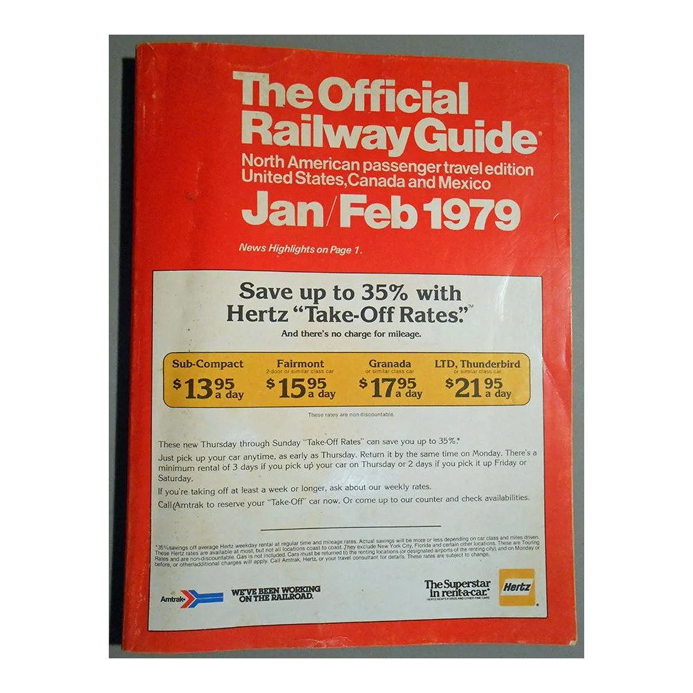 Official Railway Guide-North America-Jan/Feb 1979