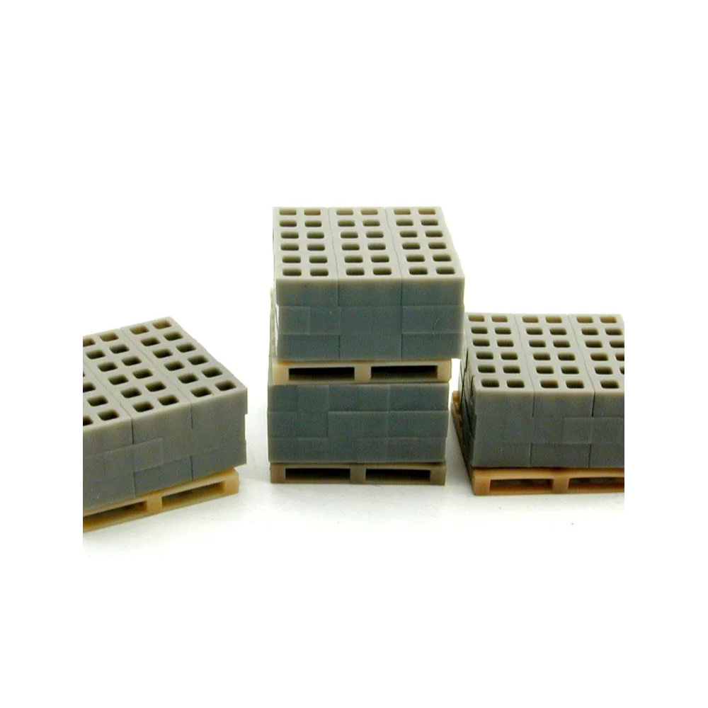 CINDER BLOCKS ON PALLETS AND STACKED RESIN 1/48 O On30 O-27 — photo 2