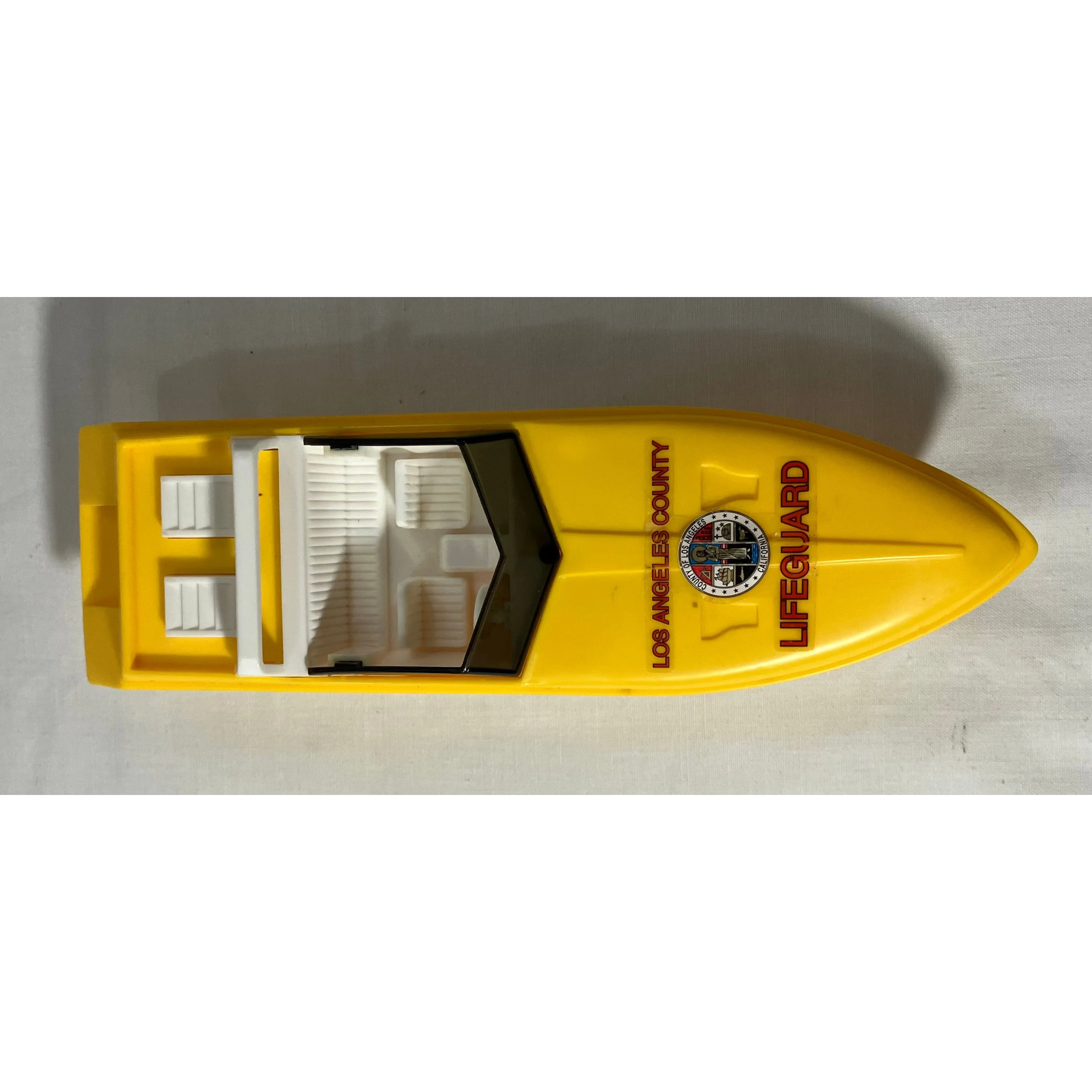 Lionel 6-16970 O scale 3 rail L.A. County flatcar with motorized speedboat — photo 7