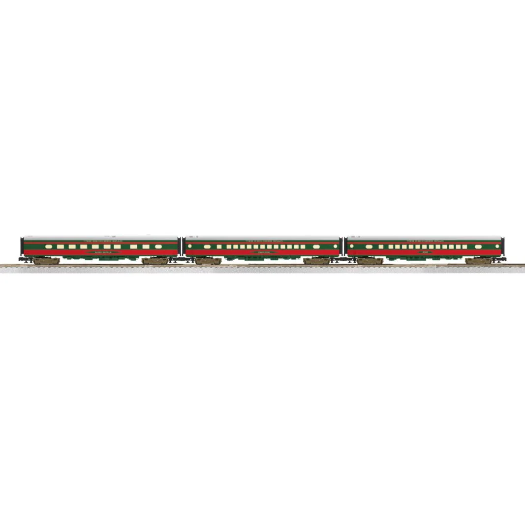 Lionel 2427430 & 2427440 North Pole Central 4 and 3 Pack Aluminum Passenger Cars — photo 3