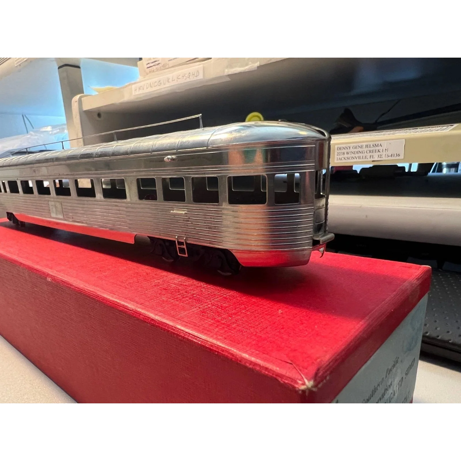 BRASS SOUTHERN PACIFIC OBS. CORRUGATED by S. SOHO PLATED — photo 5