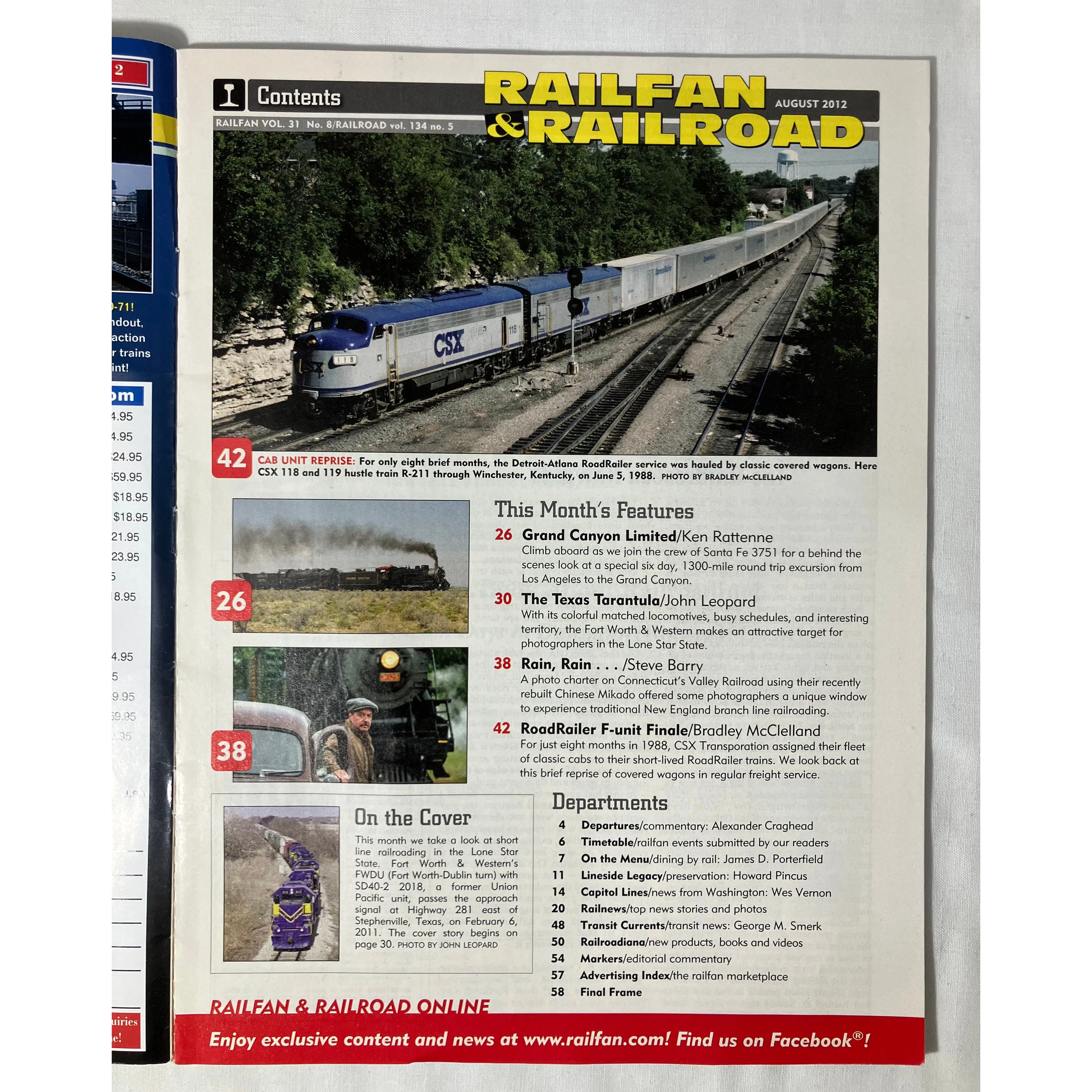 Railfan & Railroad magazine August 2012 — photo 2