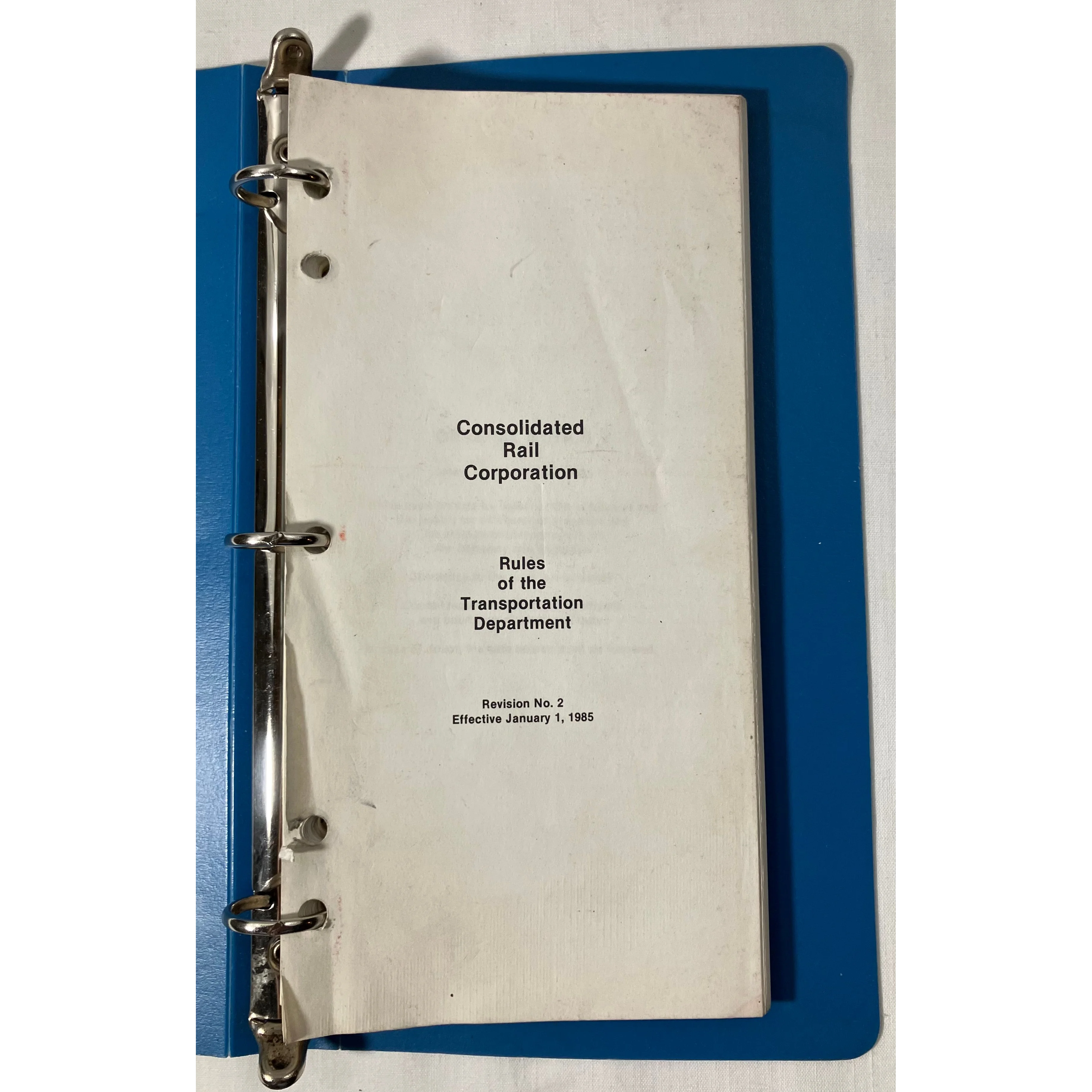 vintage Conrail Rules of the Transportation Department effective 1/1/1985 — photo 2