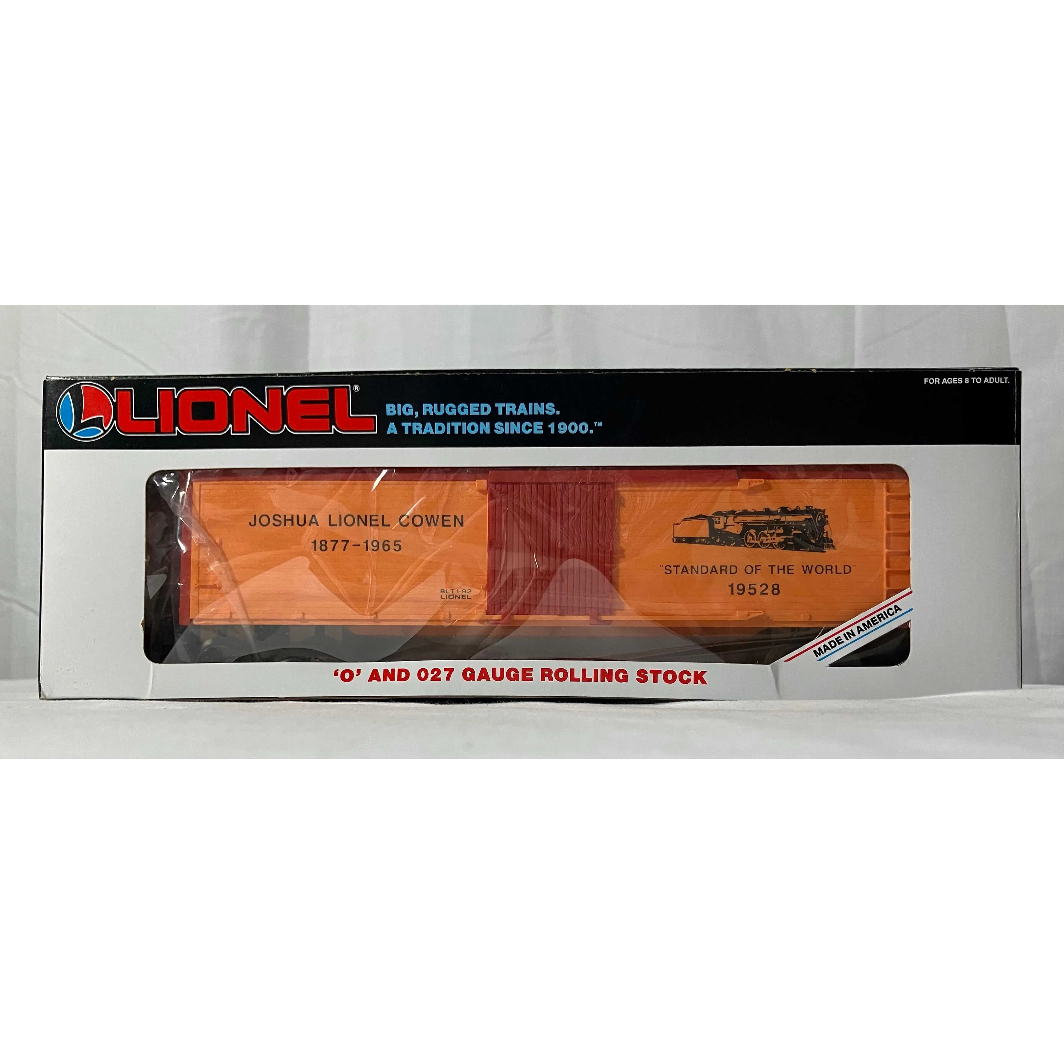 Lionel 6-19528 O scale 3 rail reefer honoring Joshua Lionel Cowen