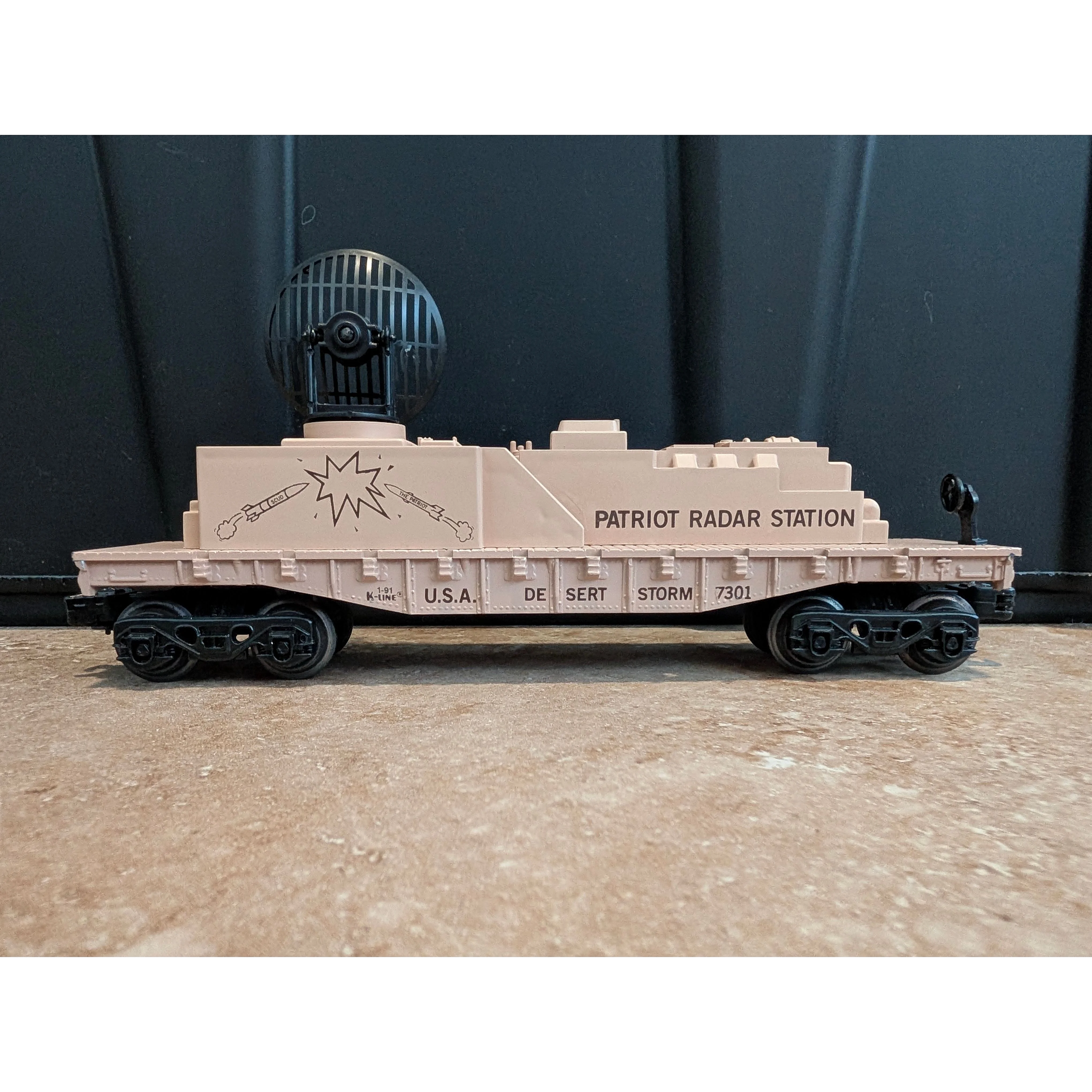 K-Line Patriot Radar Flatcar – Military/Desert Storm – O Gauge – w/ Box - $27 shipped — photo 2