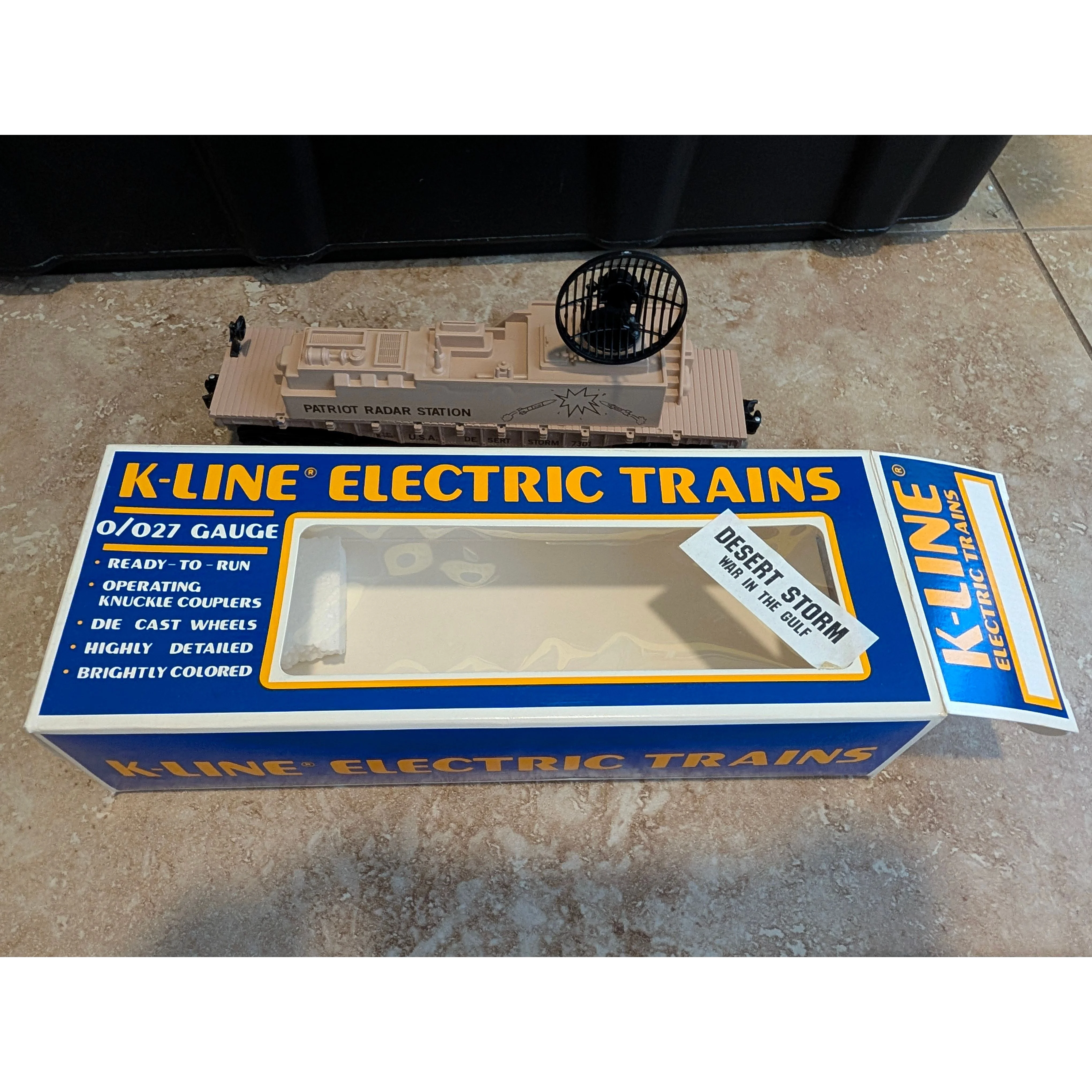 K-Line Patriot Radar Flatcar – Military/Desert Storm – O Gauge – w/ Box - $27 shipped — photo 7