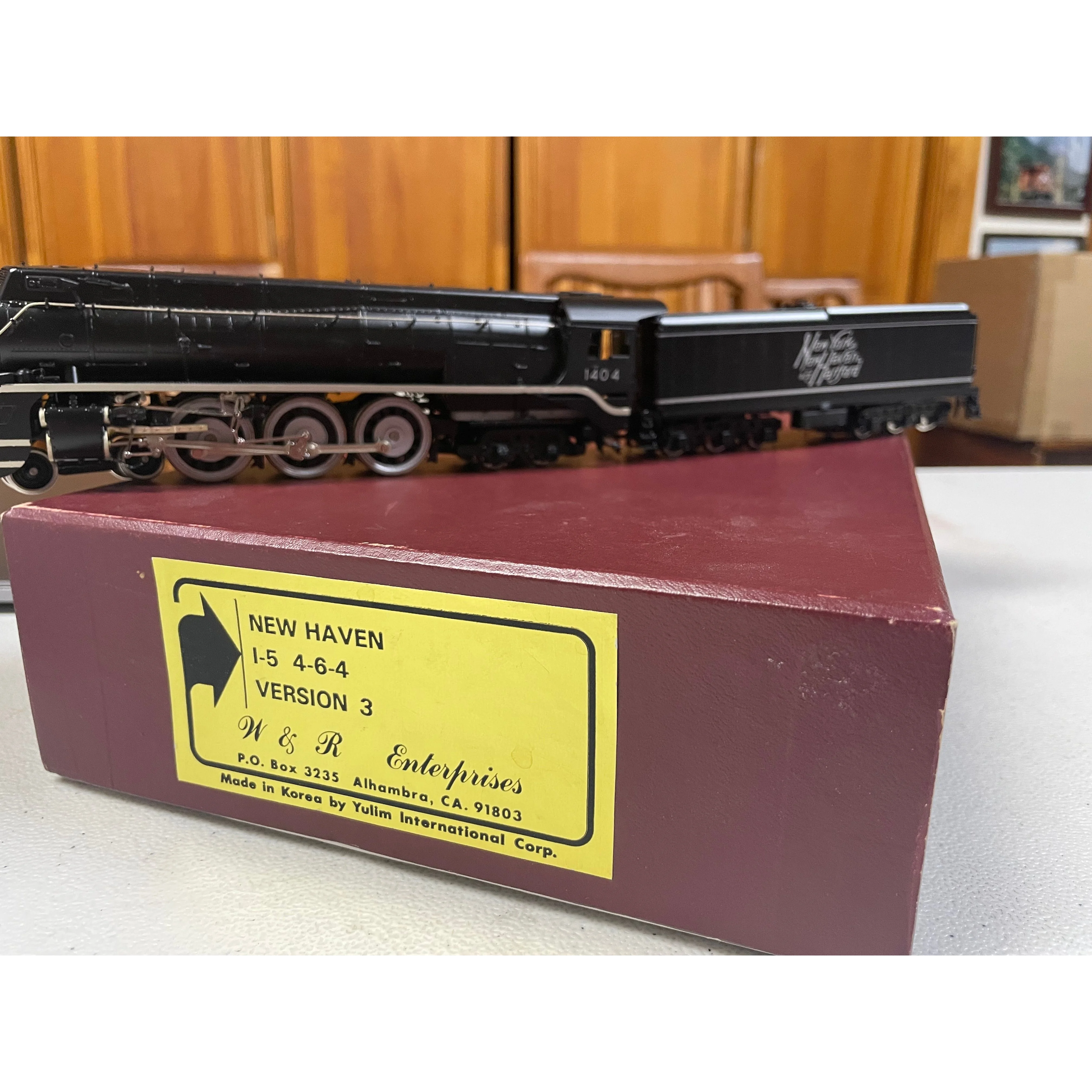 HO Brass W&R Enterprises NEW HAVEN i5 Version 3 Steam Loco #1404 DC operated LNIB — photo 7