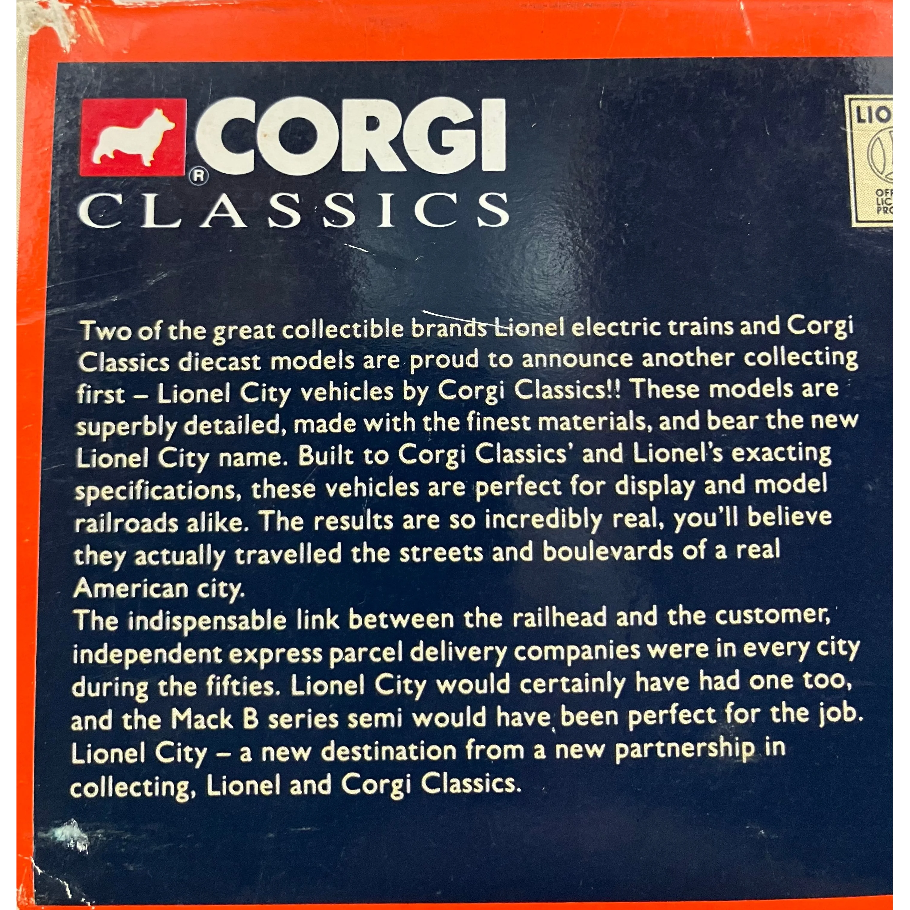 Corgi 52302 O scale Mack B Series Semi Lionel City Van Lines — photo 9