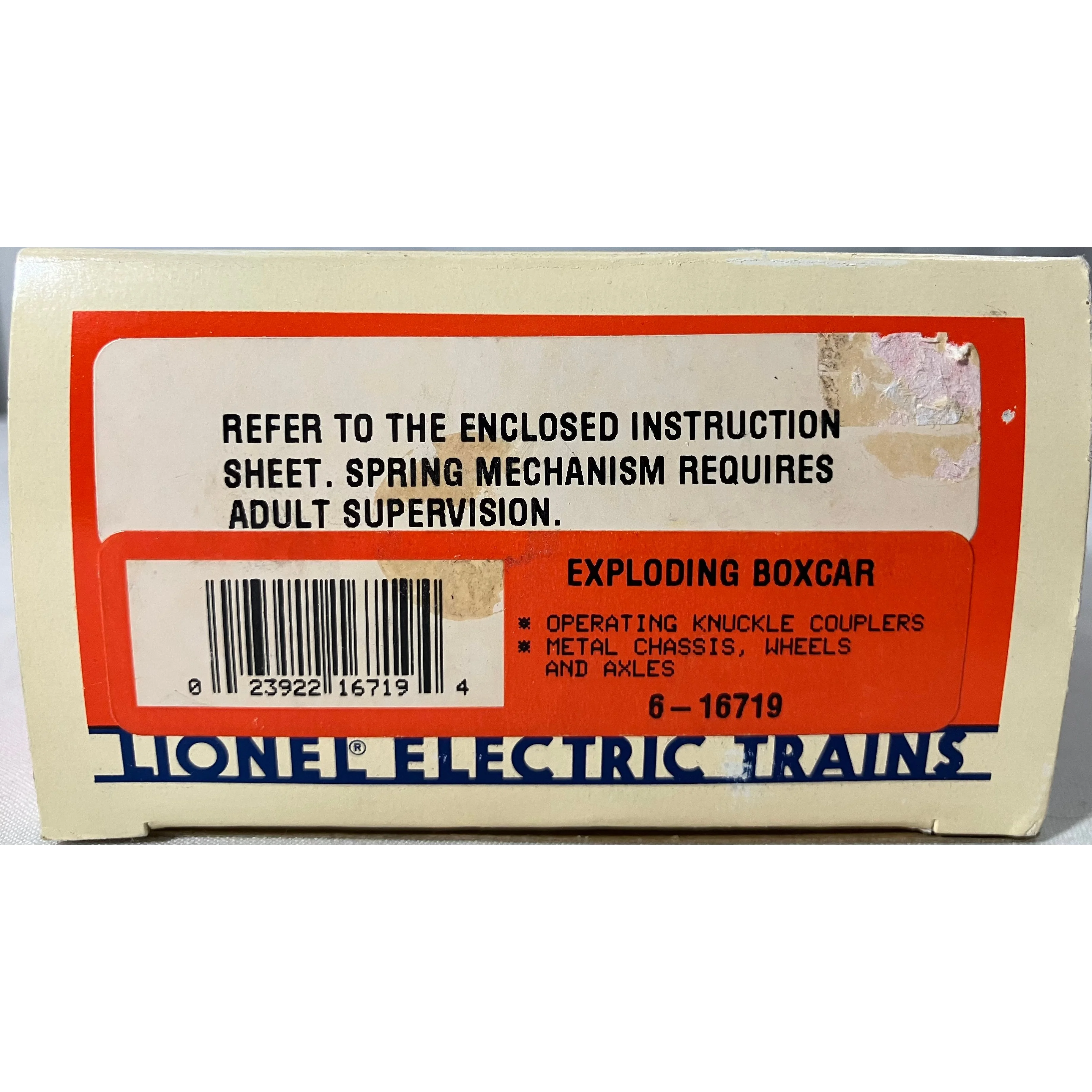 Lionel 6-16719 O scale 3 rail exploding boxcar — photo 11