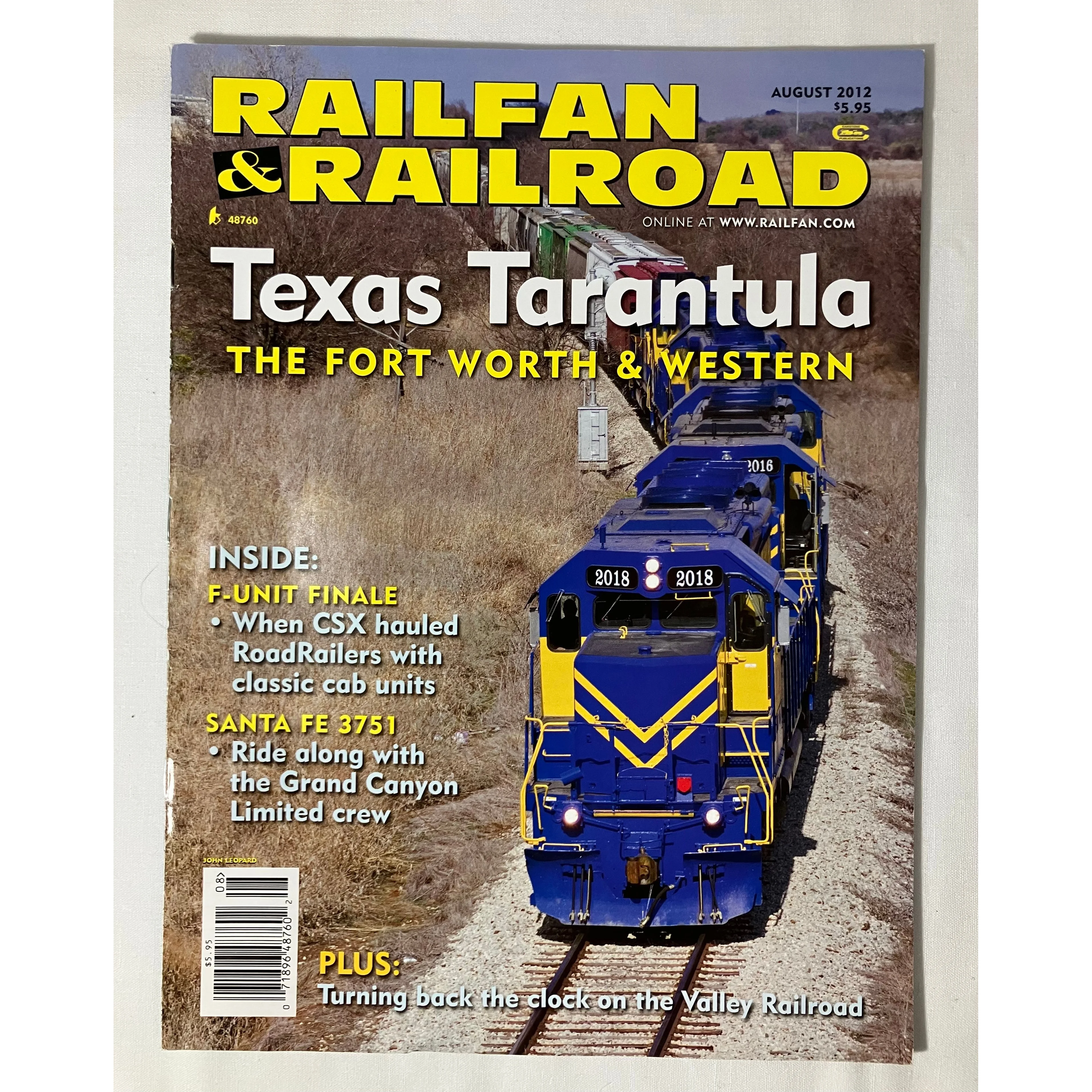 Railfan & Railroad magazine August 2012