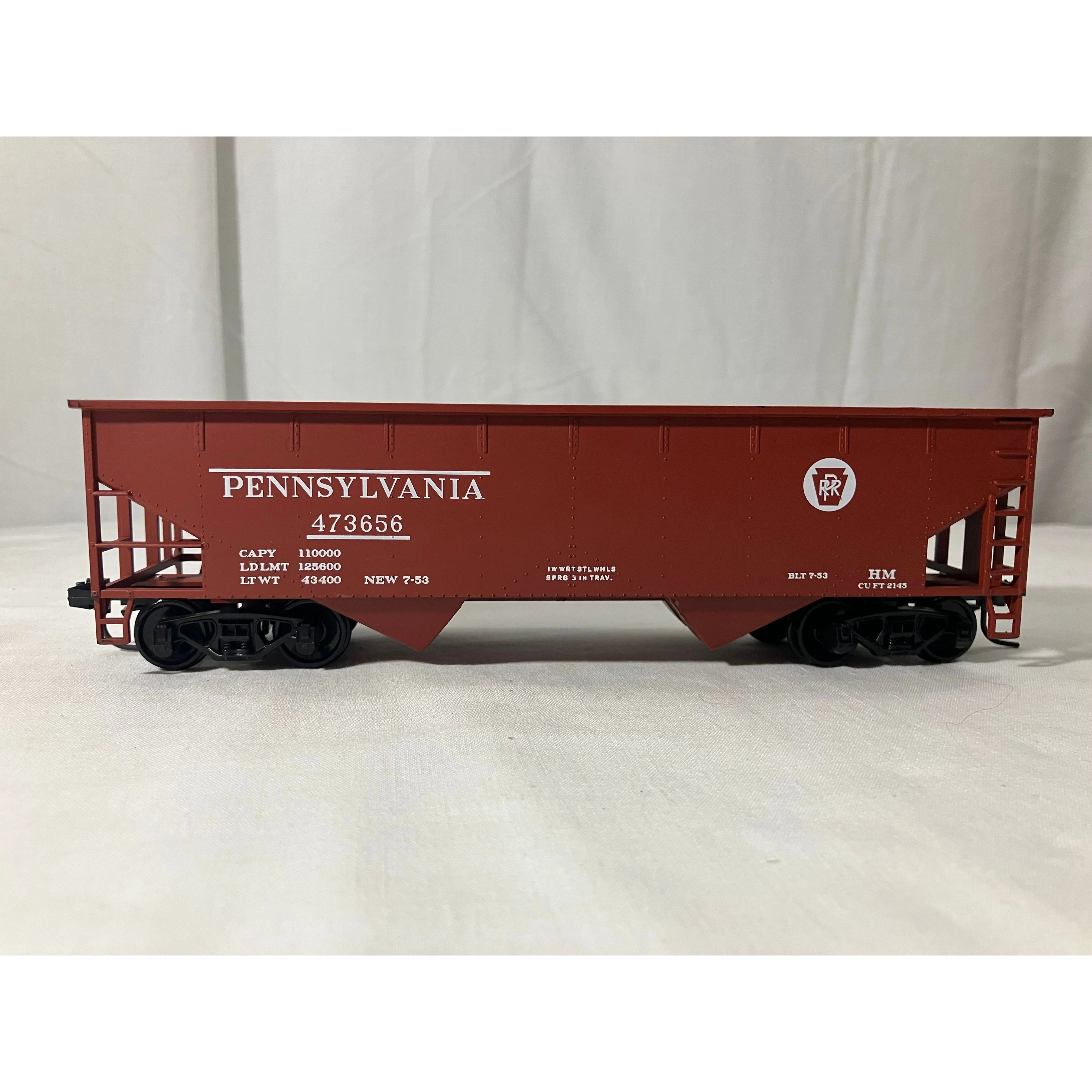 Weaver O scale 2 rail hopper Pennsylvania road #473656 — photo 3