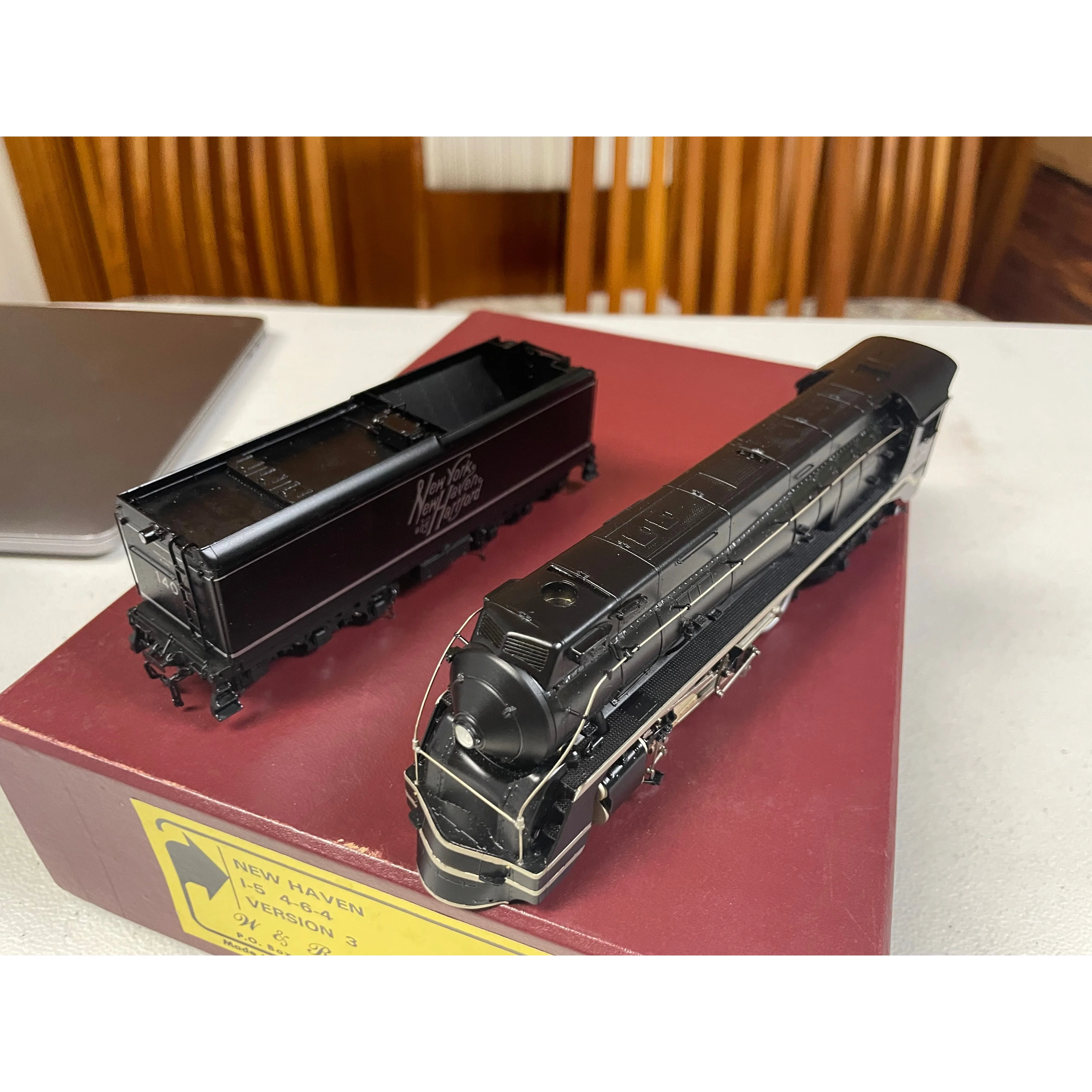 HO Brass W&R Enterprises NEW HAVEN i5 Version 3 Steam Loco #1404 DC operated LNIB — photo 3