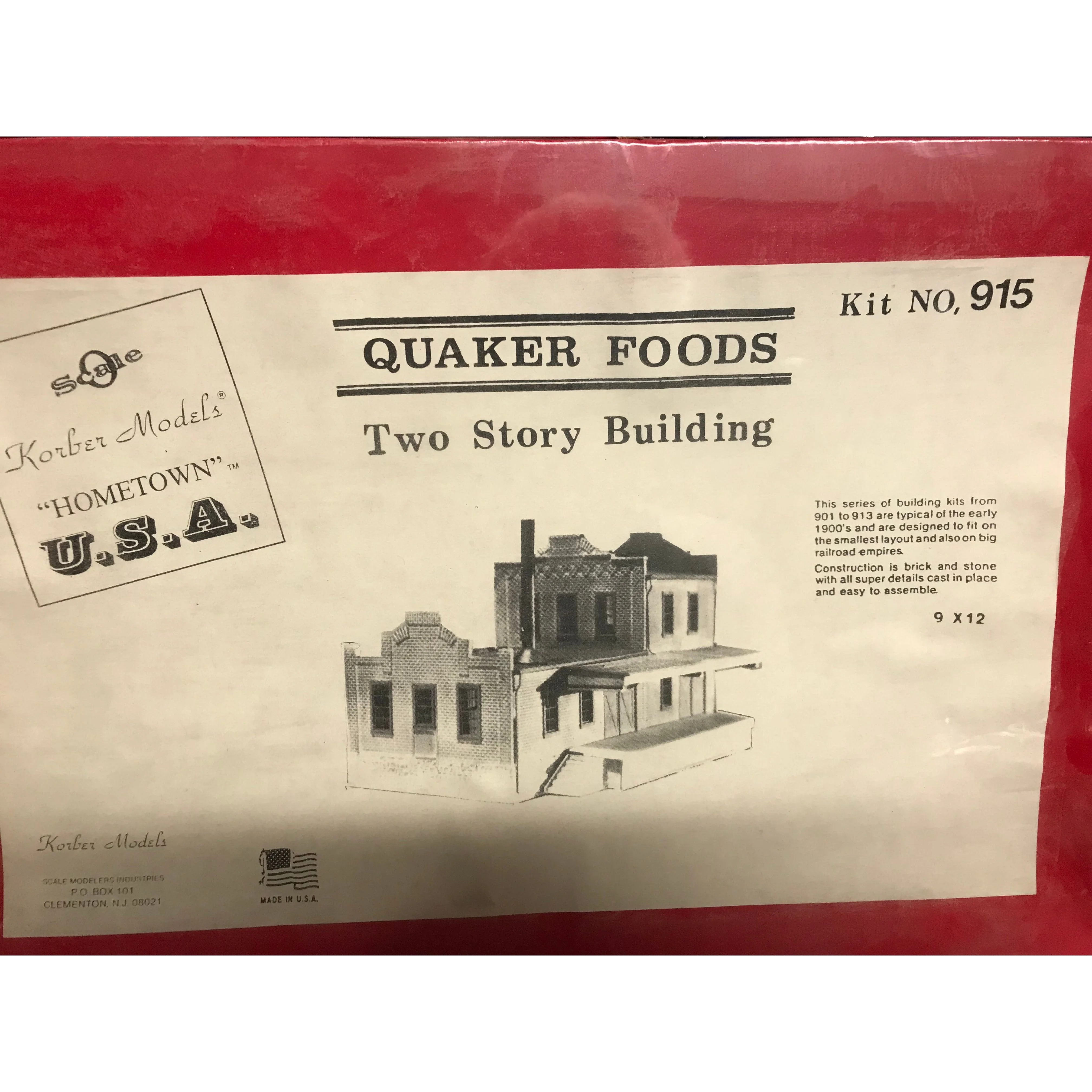 Korber Models #915 - O Scale - Quaker Foods Kit - Image 1