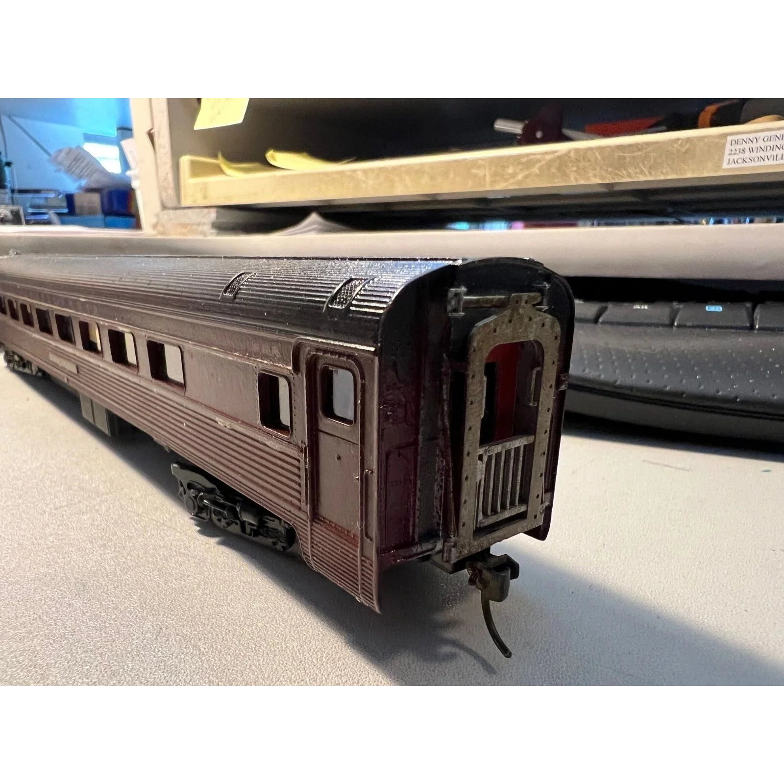 HO scale PRR OBSEVATION CAR # 1129 PASSENGER CARS BY IHC CUSTOM DETAILED & PAINT — photo 6