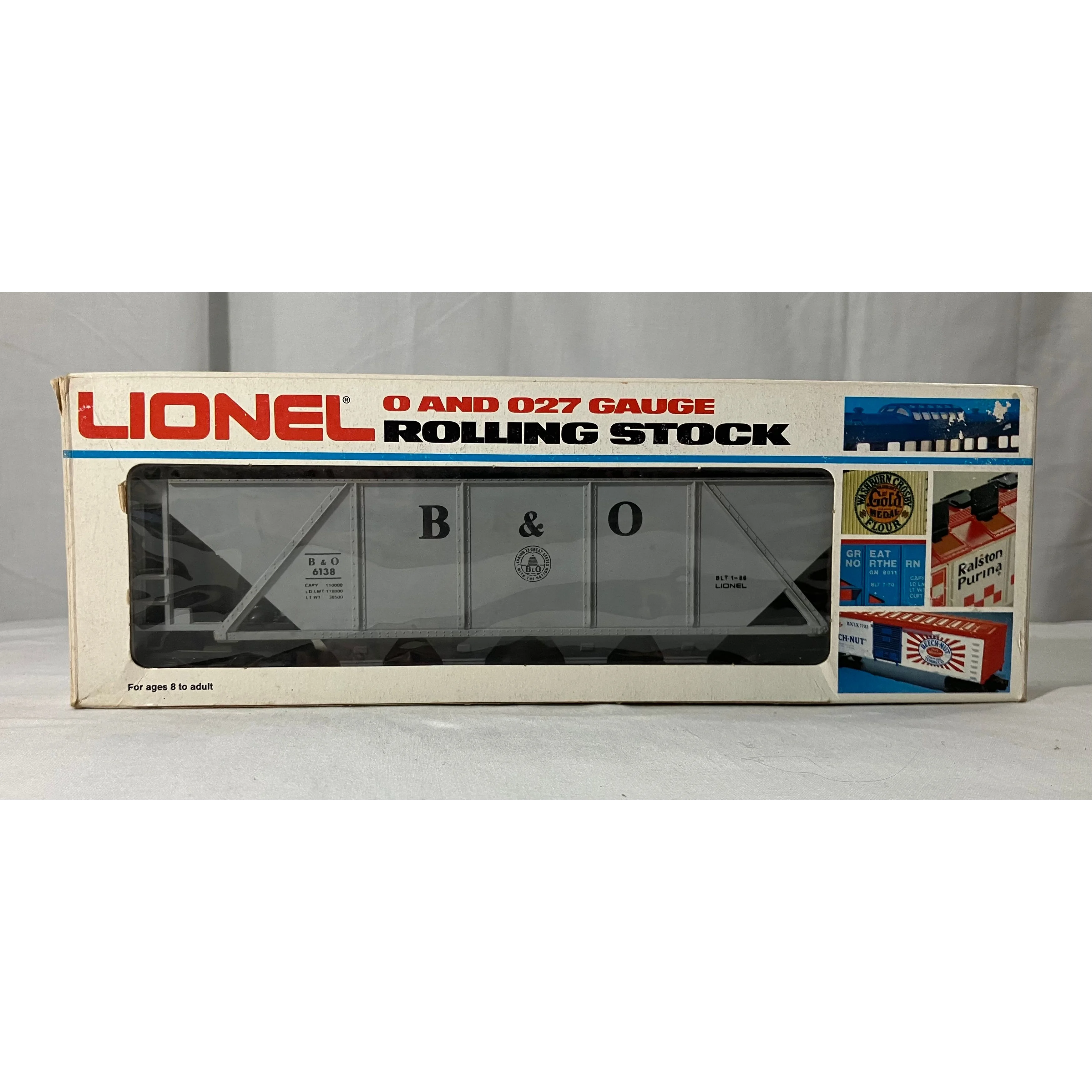 Lionel 6-6138 O scale 3 rail B&O hopper with coal load — photo 3