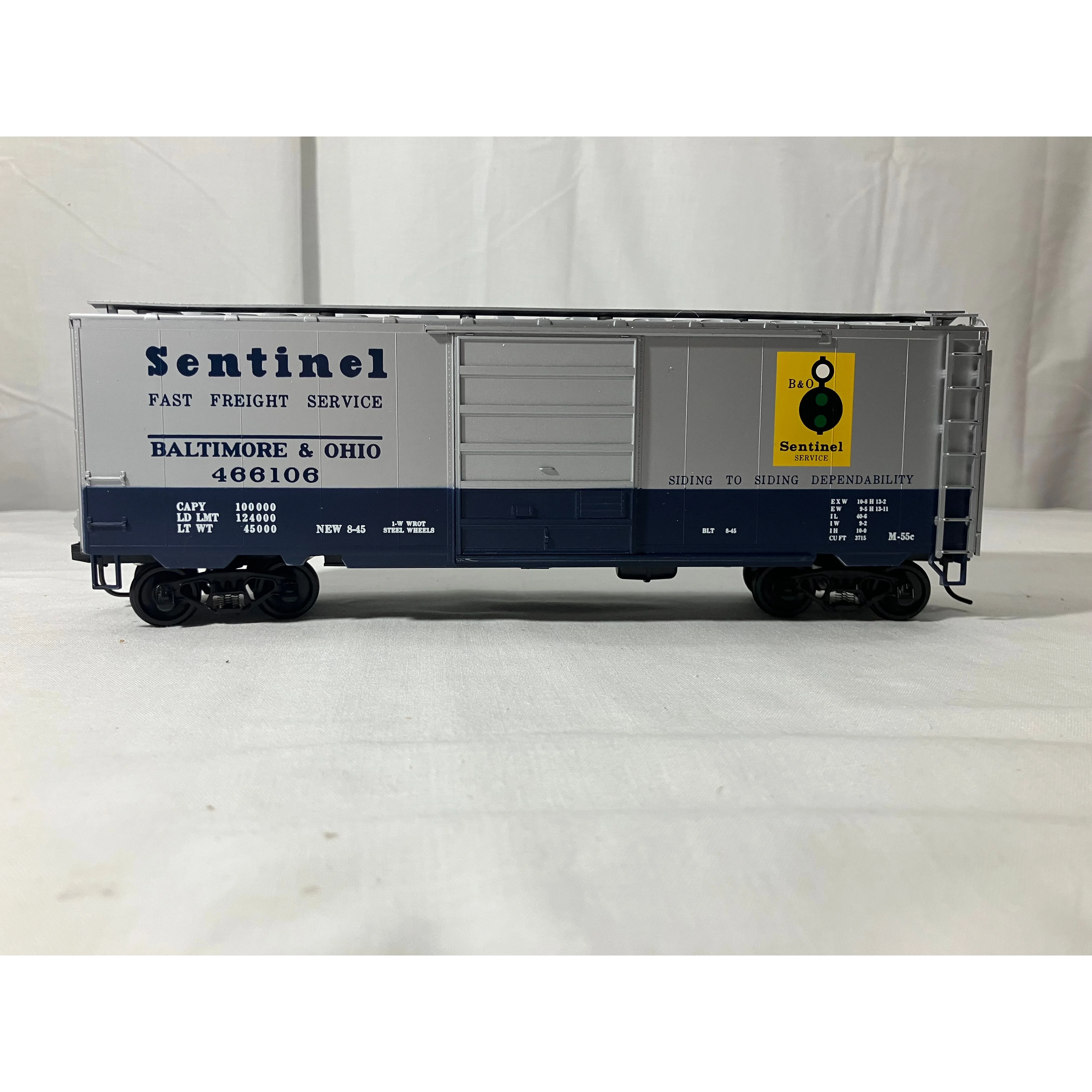 Weaver O scale 2 rail boxcar B & O Sentinel service road #466106 - Image 3