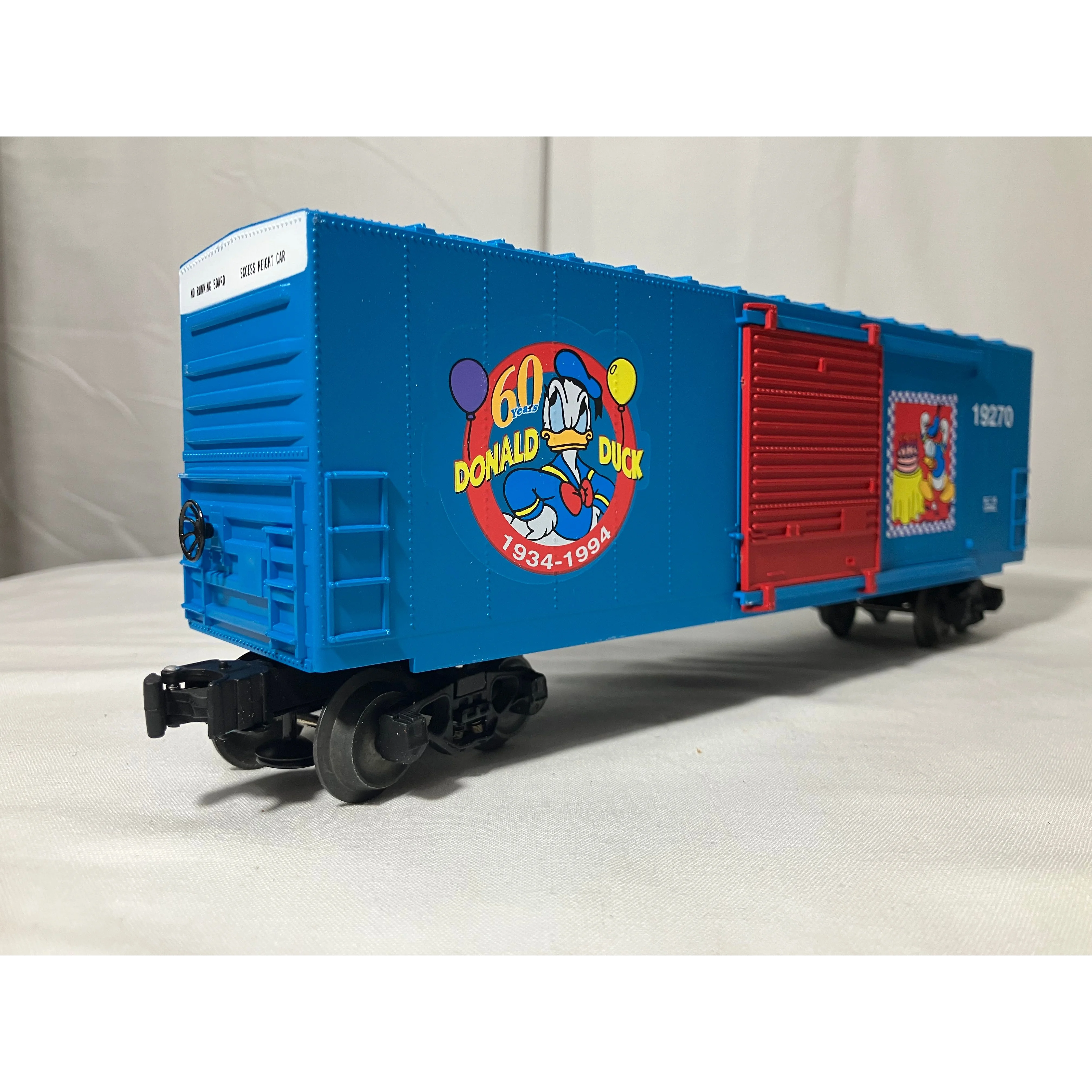 Lionel 6-19270 O scale 3 rail Hi-cube boxcar Donald’s 60th Birthday