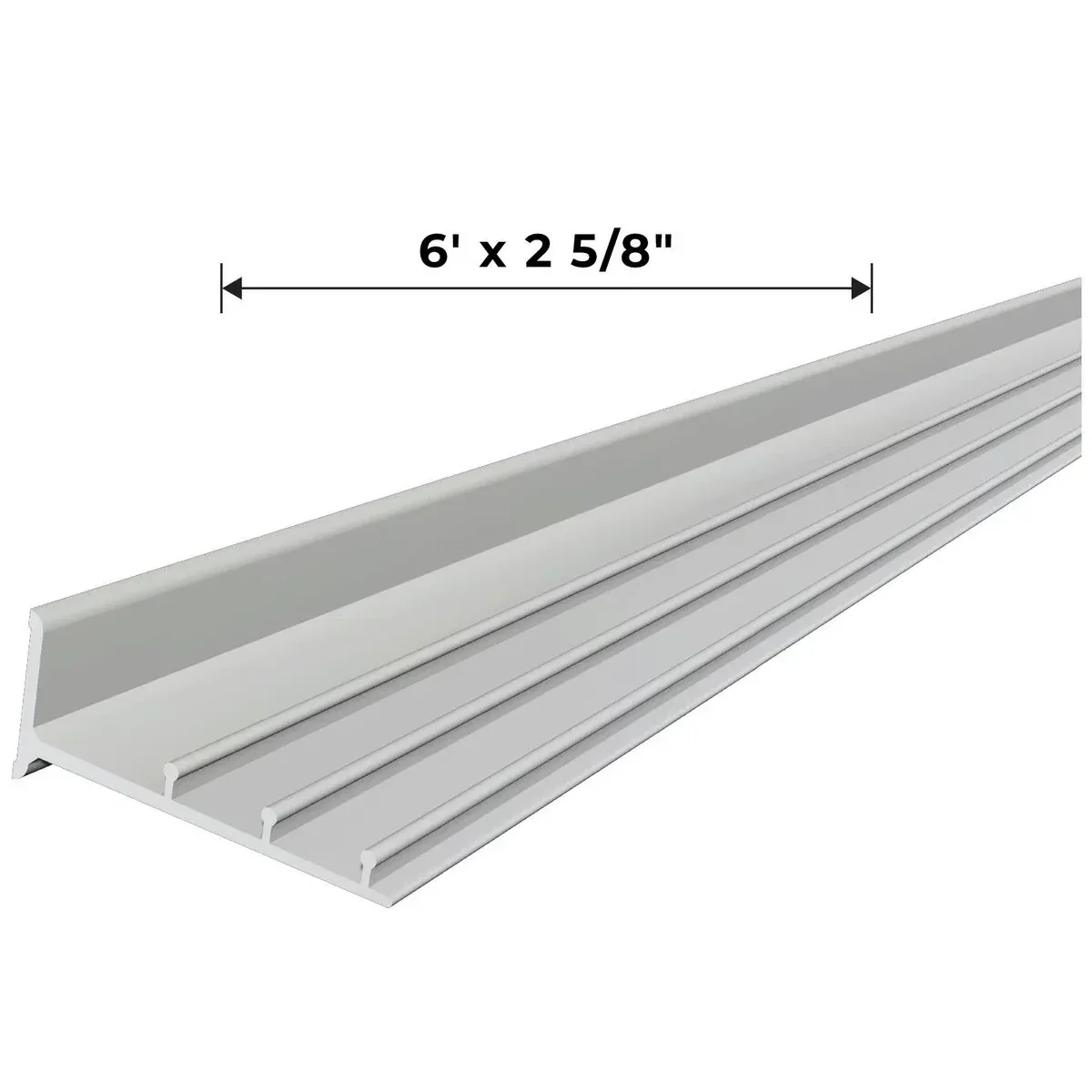 10X Glenn Snyder Display Systems - O Gauge Shelf 6-Foot x 2-5/8", Satin Finish - Image 1