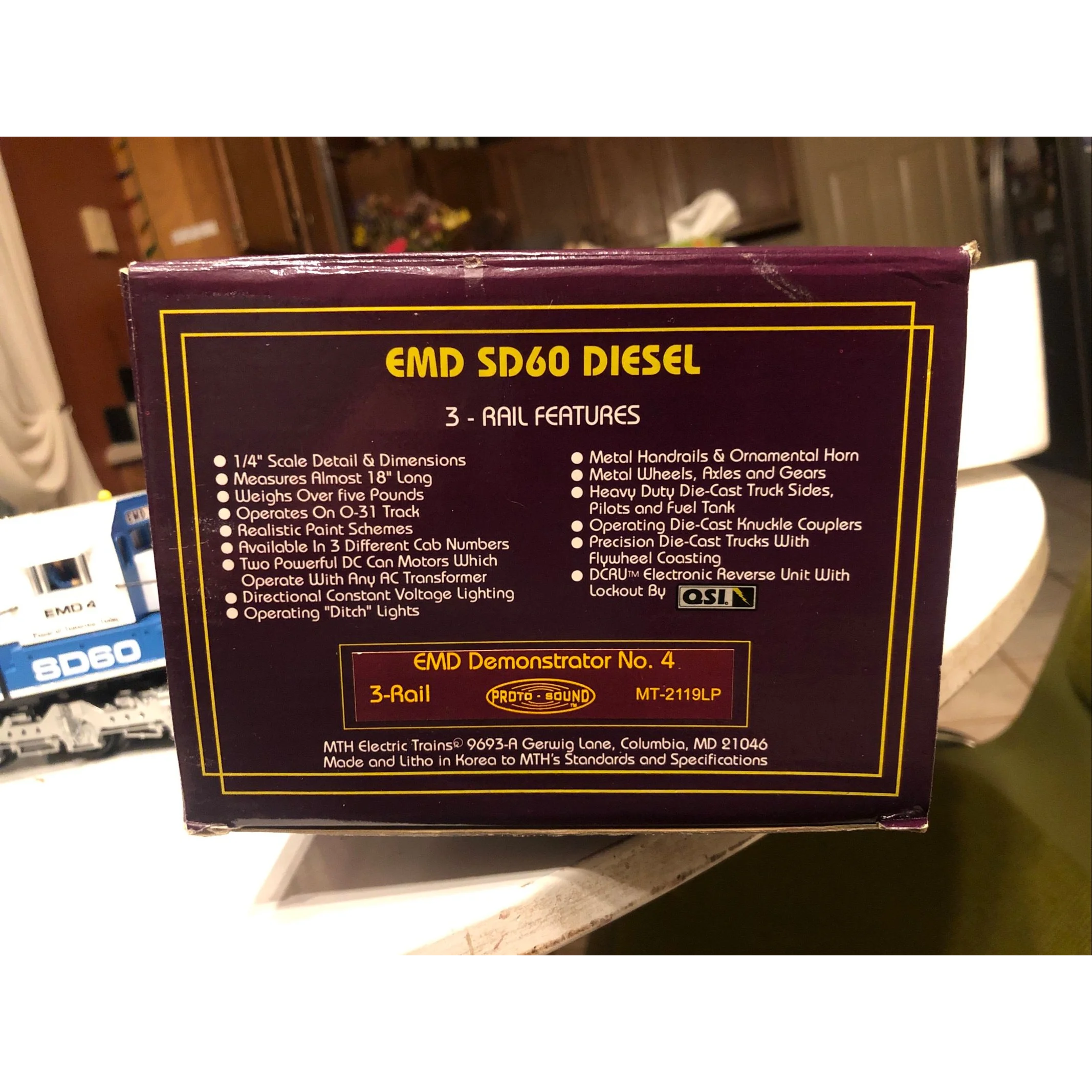 MTH Electro Motive EMD Demonstrator SD60 Diesel Locomotive — photo 8