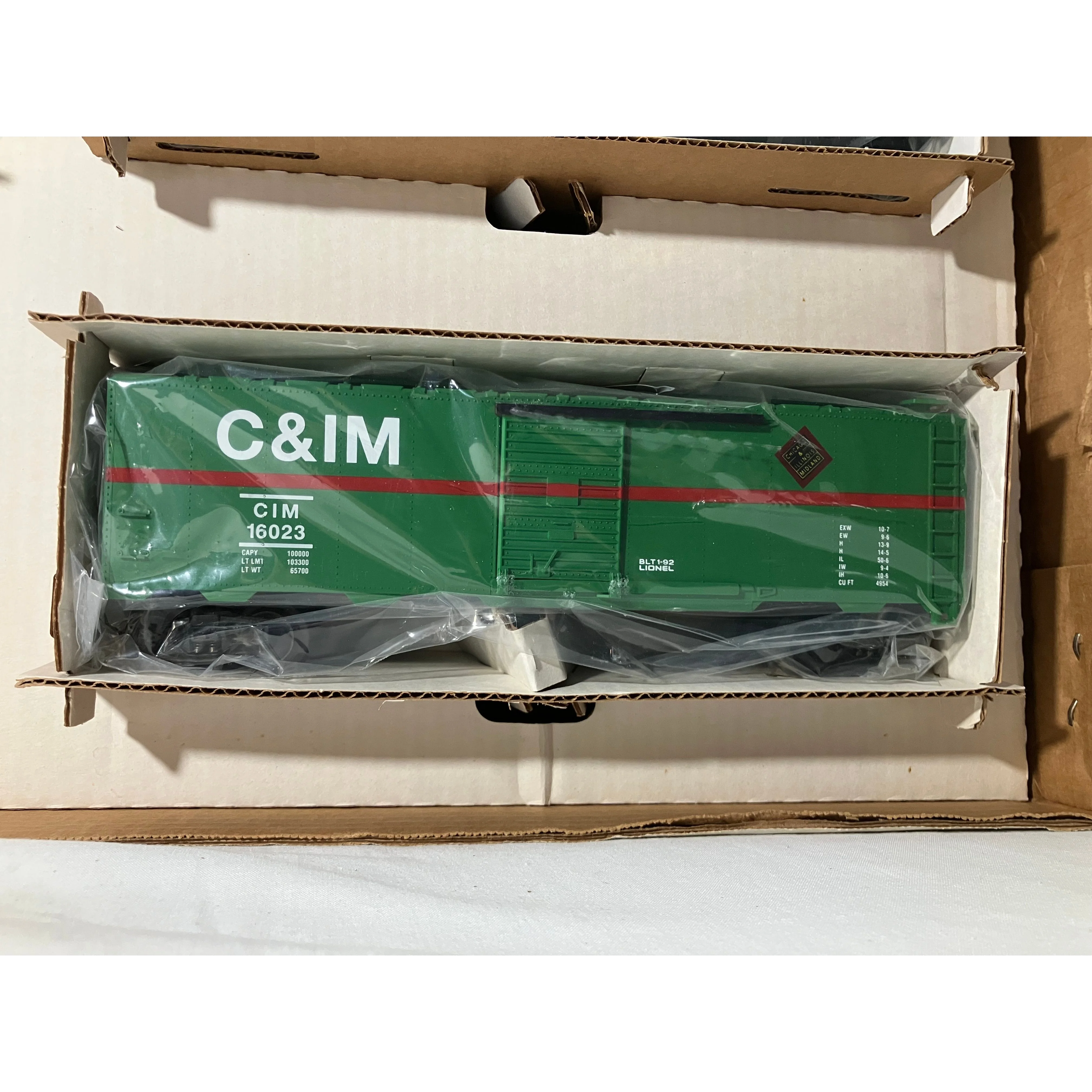 Lionel 6-18556 O scale 3 rail set of 3 boxcars/1 caboose C & IM — photo 4
