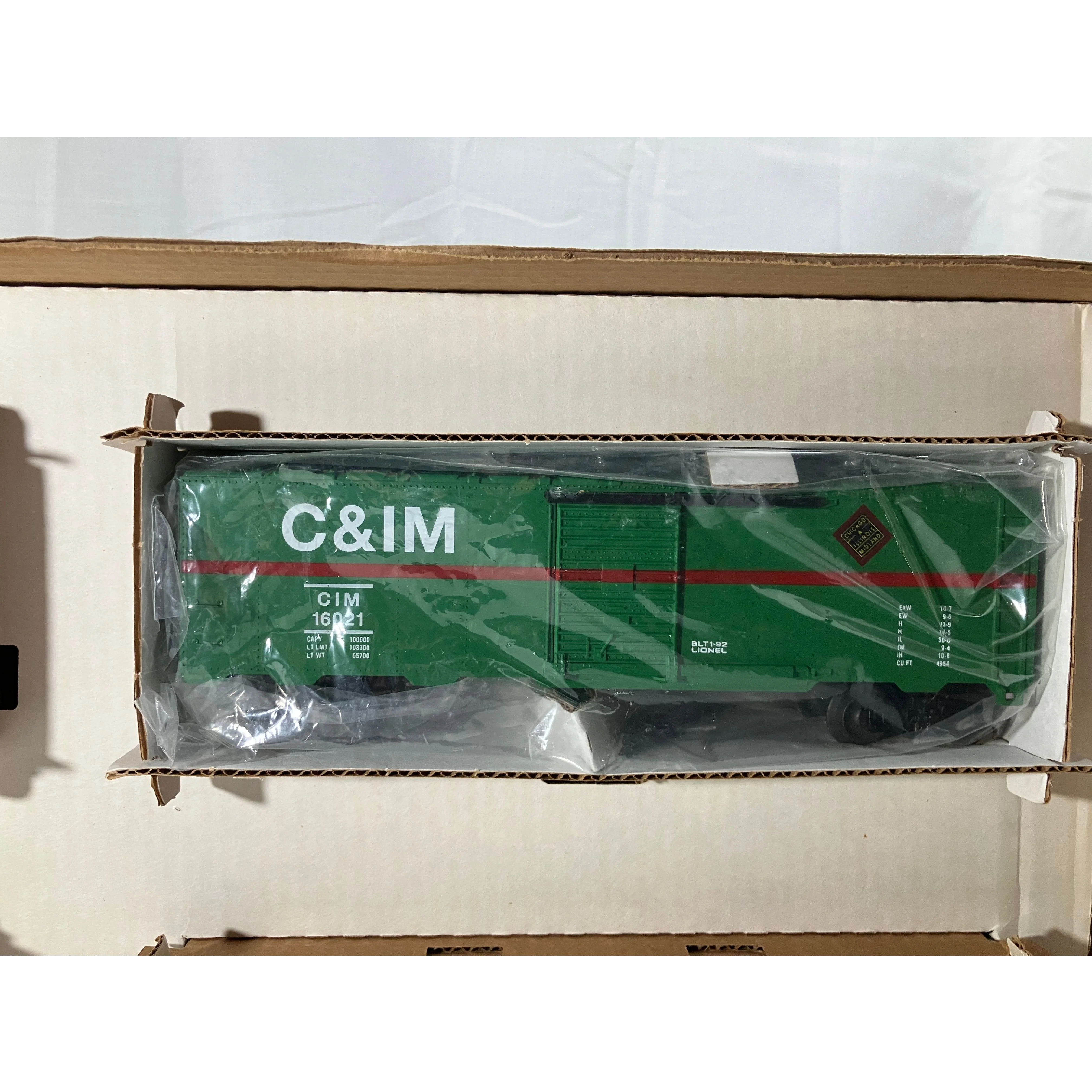 Lionel 6-18556 O scale 3 rail set of 3 boxcars/1 caboose C & IM — photo 3