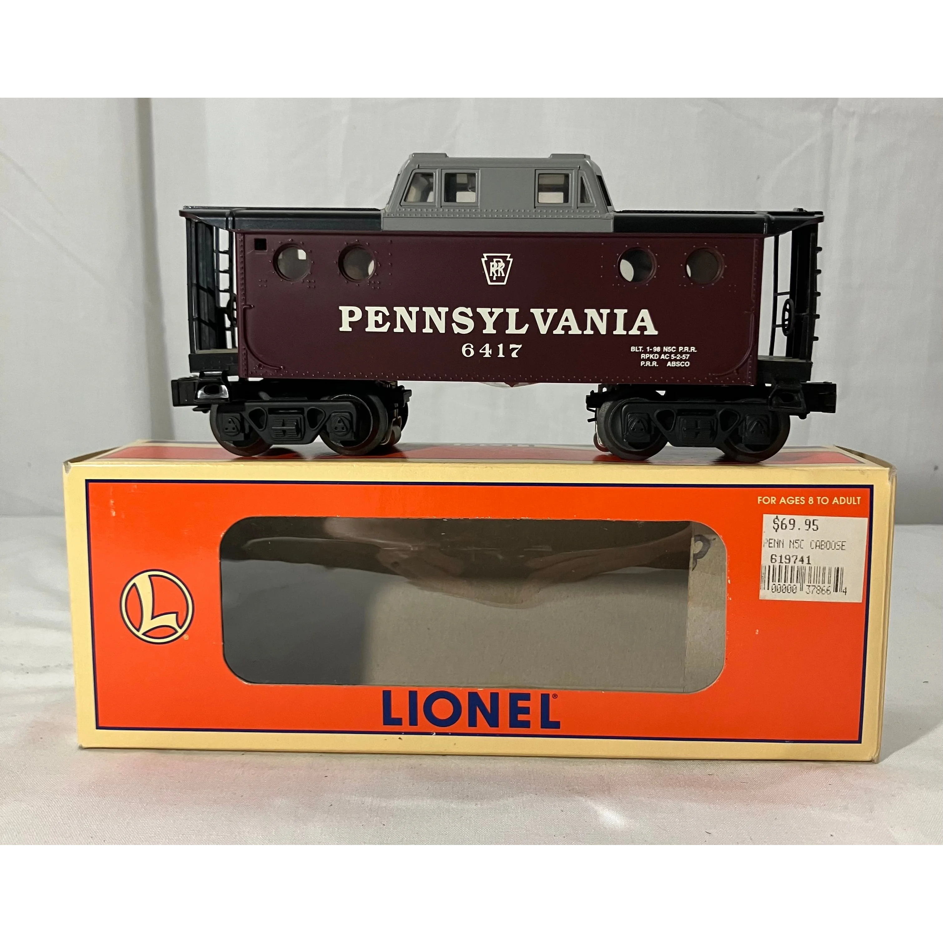 Lionel 6-19741 O scale 3 rail Pennsylvania NC5 caboose road # 6417