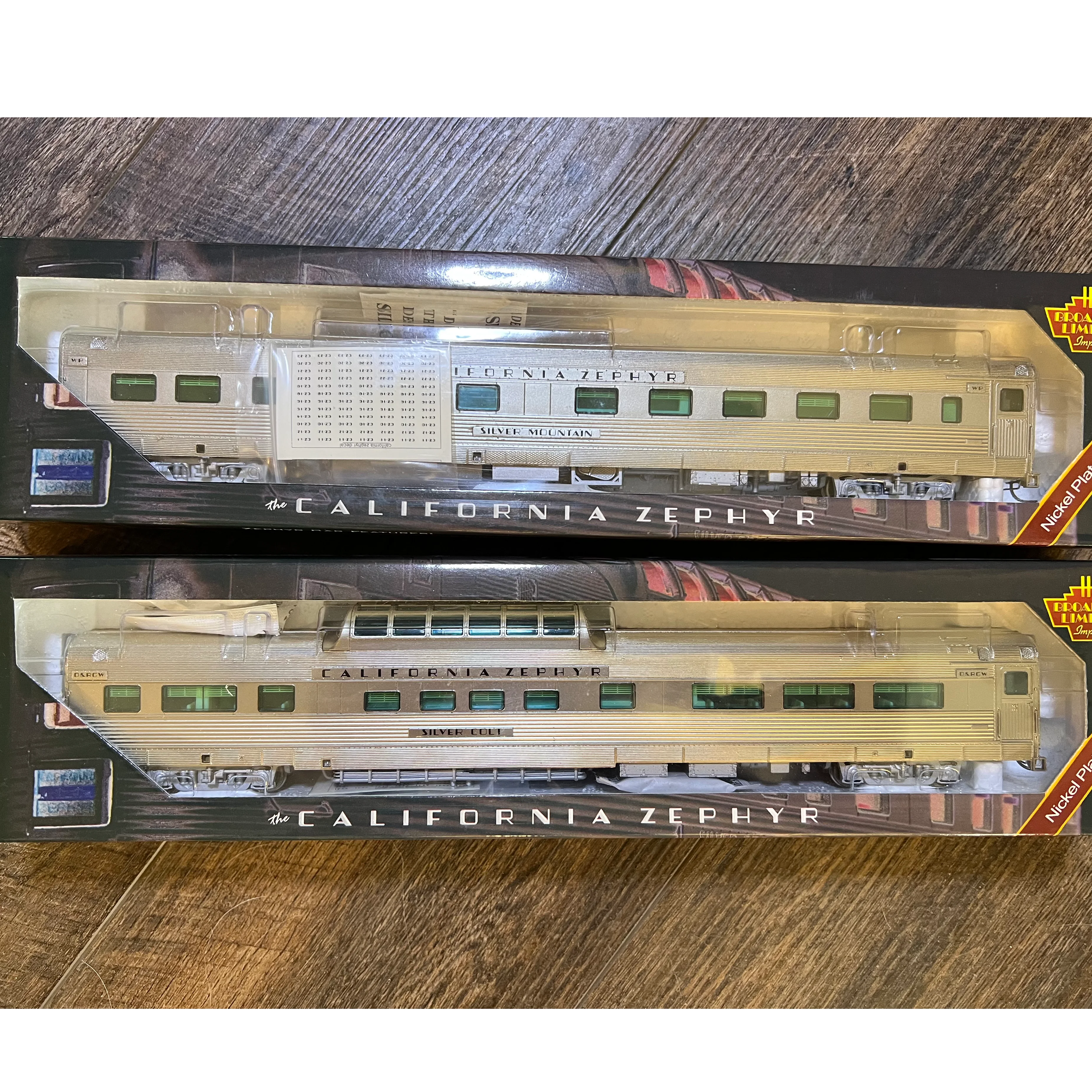 MUST SELL: Cal Zephyr BLI HO Dome 1498 & Sleeper 1514 NEAR NEW California Broadway