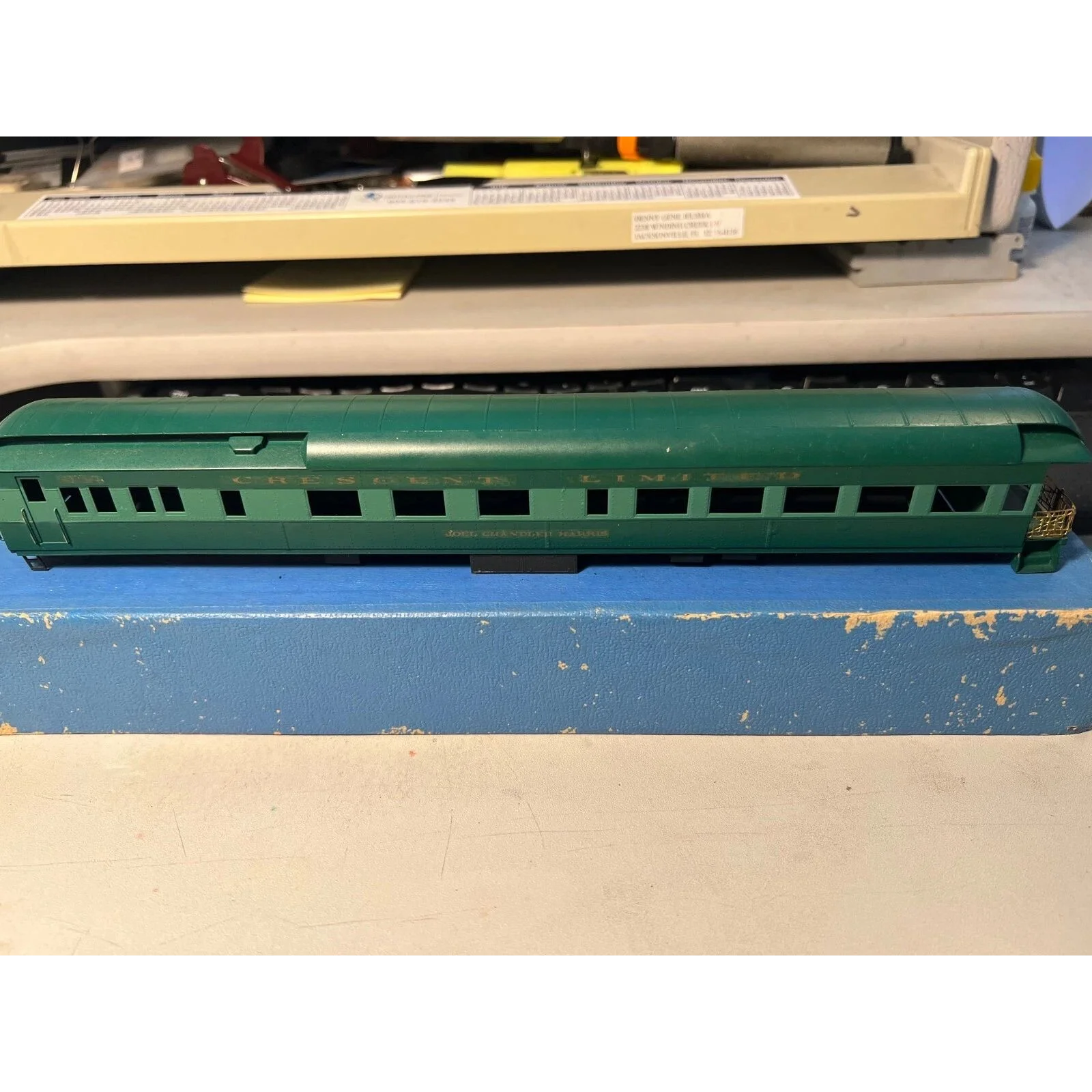 BRASS SOUTHERN CRESCENT LTD HWT OBSERVATION by LAMBERT CUSTOM PAINTED NO TRUCKS — photo 7
