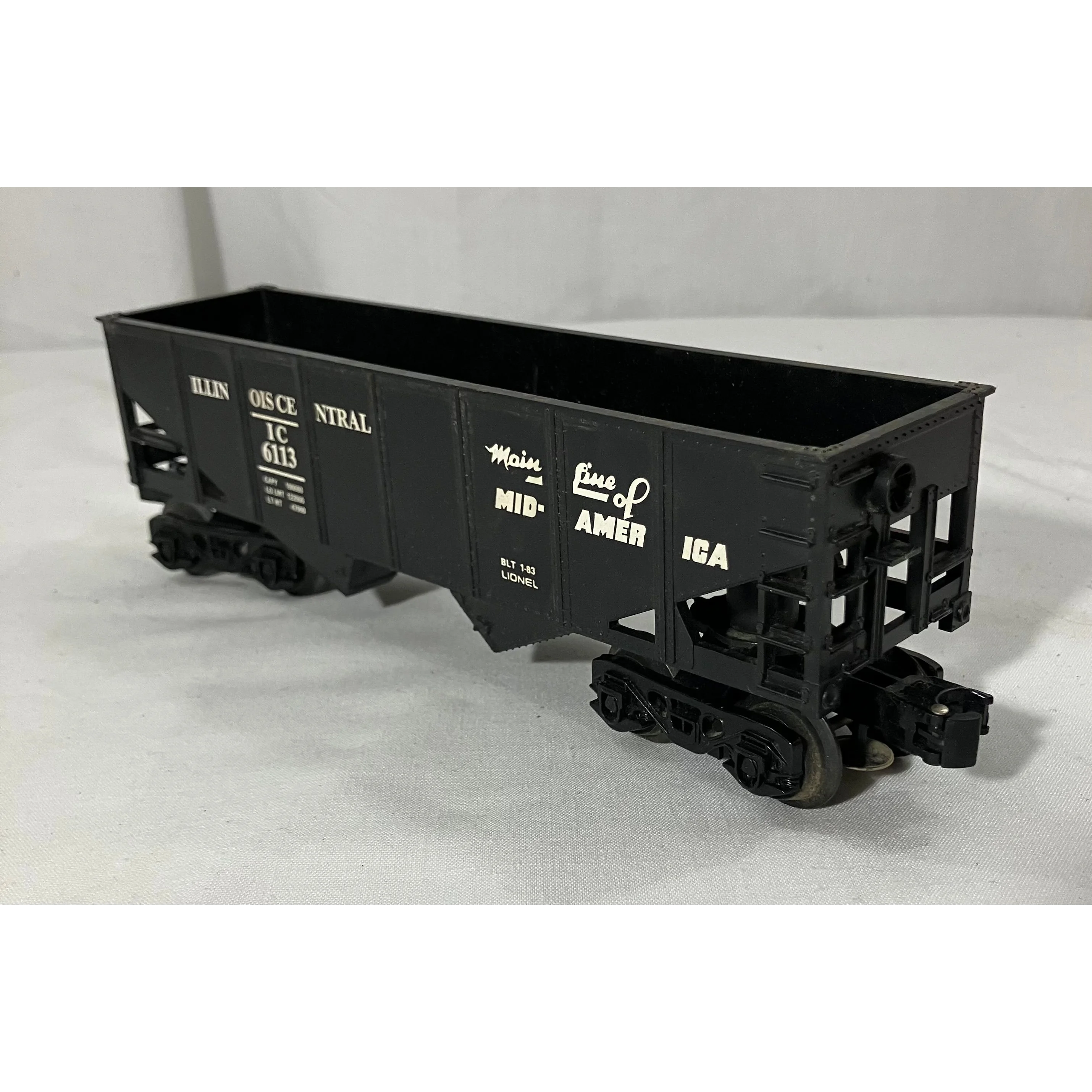 Lionel 6-6113 O scale 3 rail hopper Illinois Central — photo 2