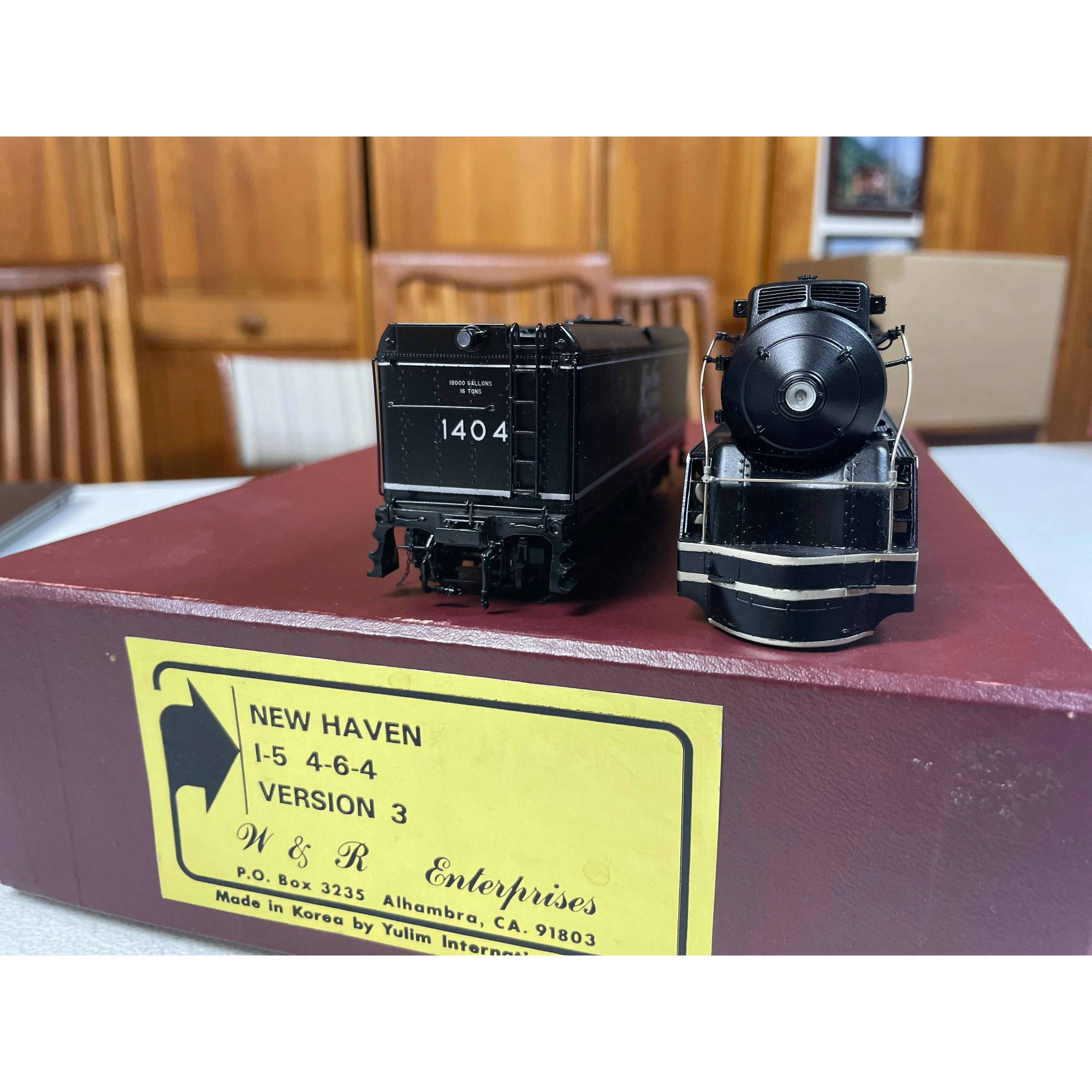 HO Brass W&R Enterprises NEW HAVEN i5 Version 3 Steam Loco #1404 DC operated LNIB — photo 10