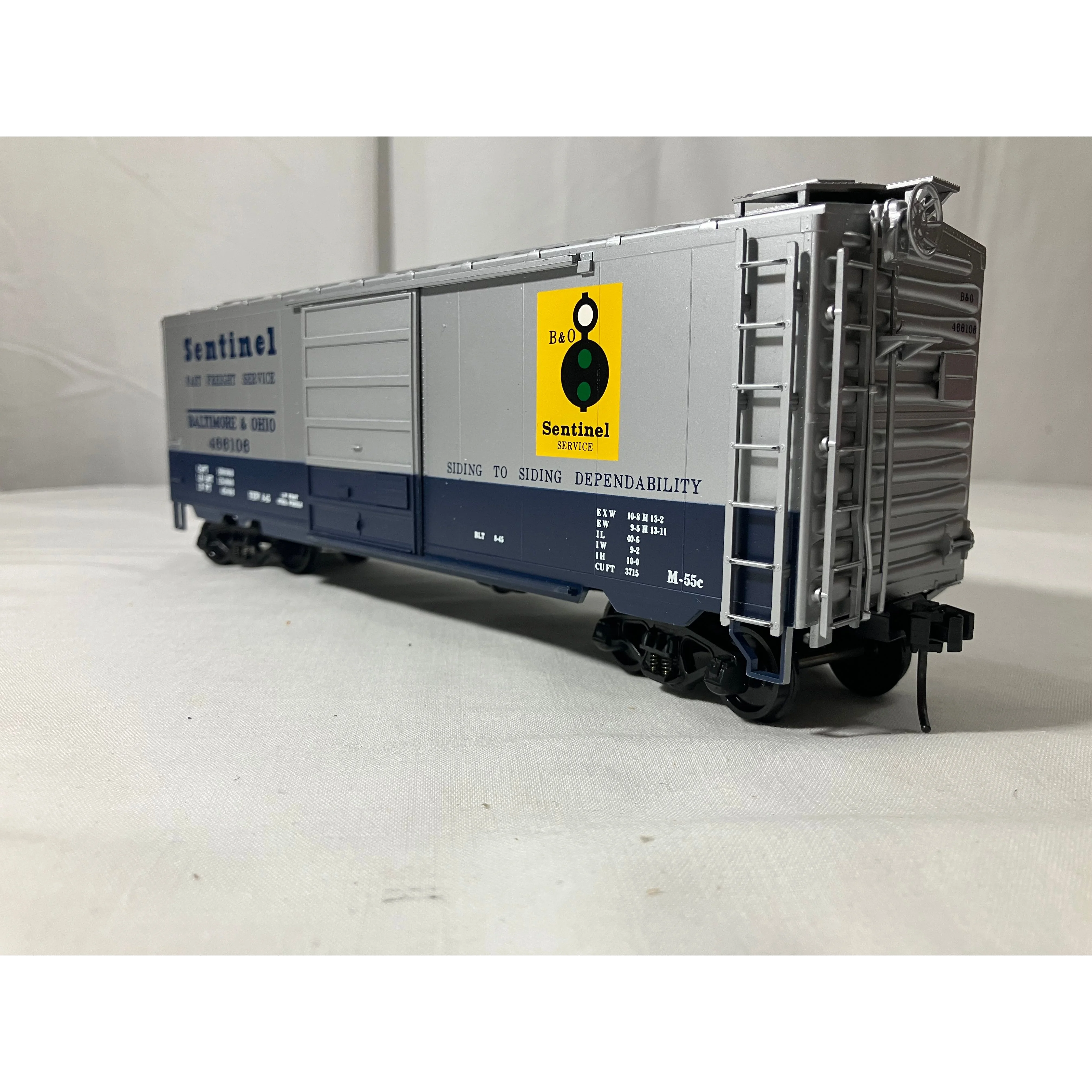 Weaver O scale 2 rail boxcar B & O Sentinel service road #466106 - Image 2