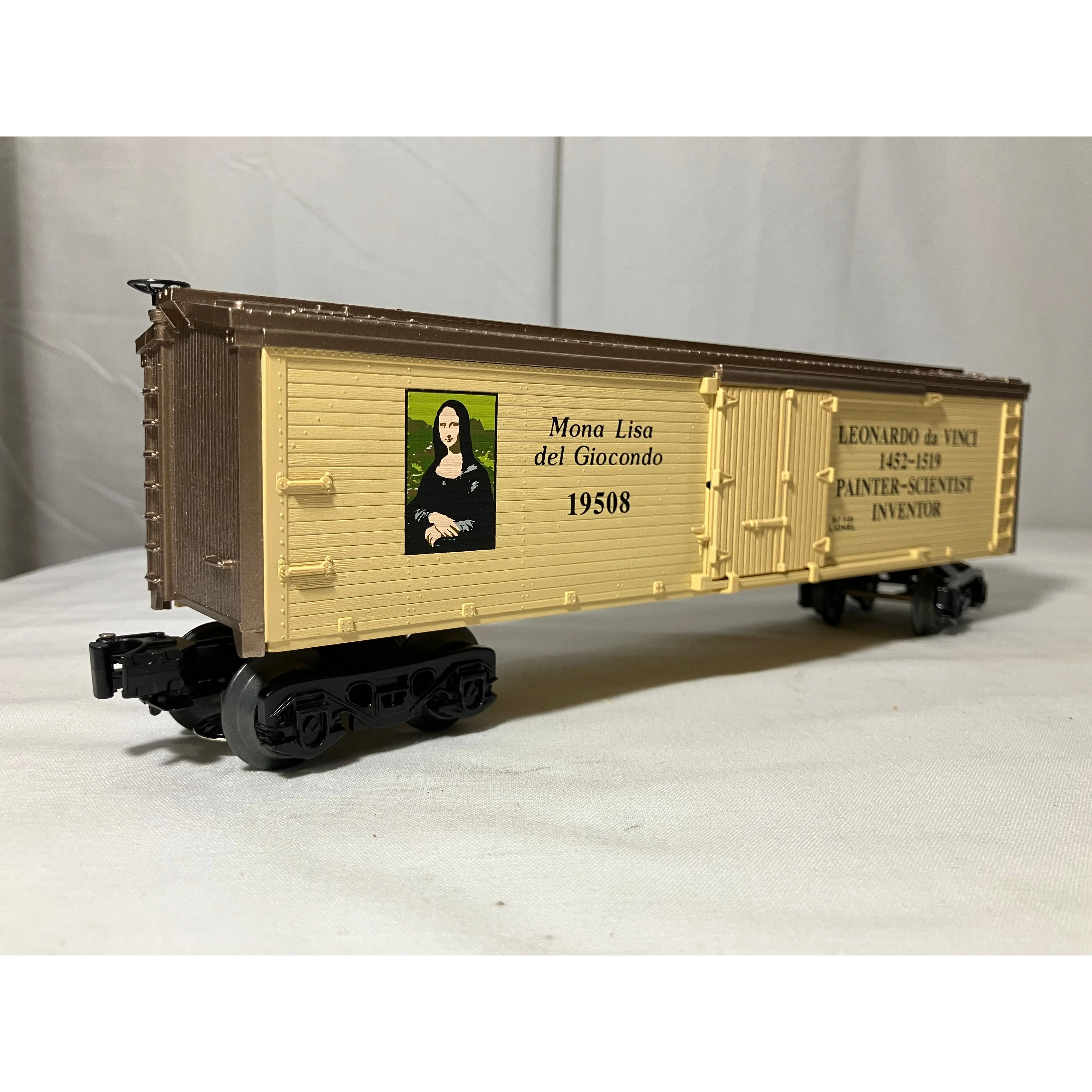 Lionel 6-19508 O scale three rail reefer honoring Leonardo Da Vinci — photo 3
