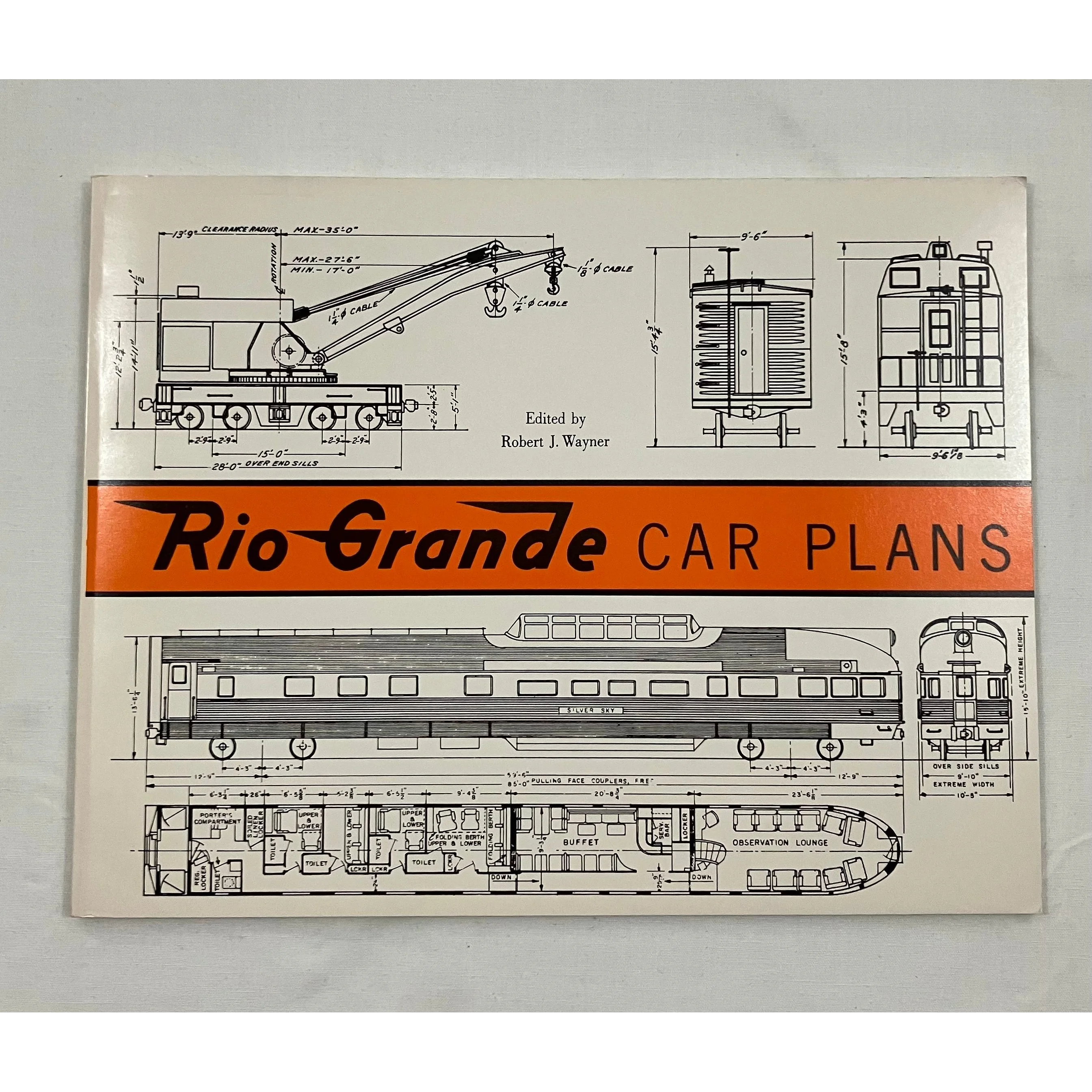 Rio Grande Car Plans, by Robert J. Wayner, Wayner Publications, 1969 - Image 1