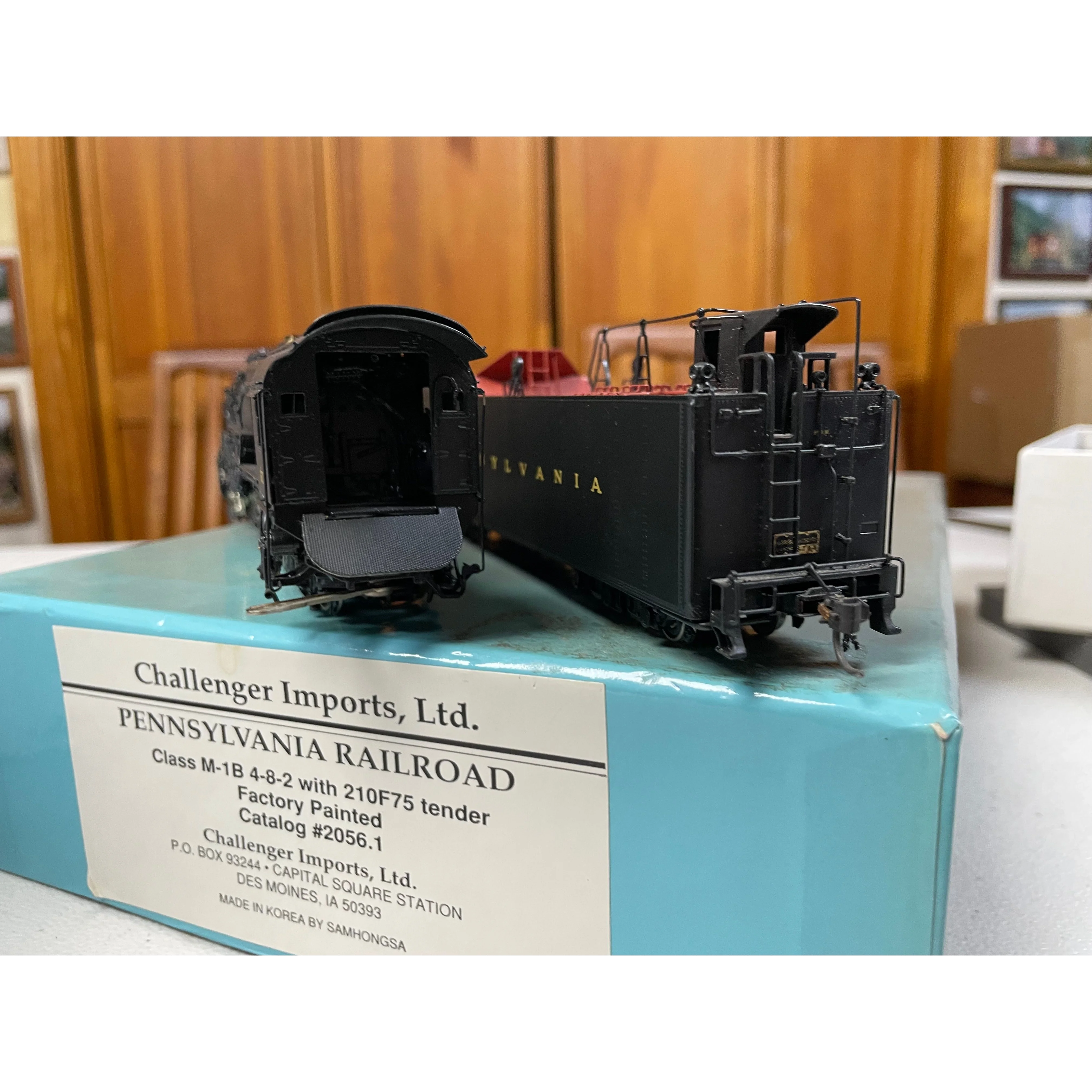 HO BRASS CHALLENGER IMPORTS PENNSY PRR M-1B 4-8-2 WITH 210F75 TENDER F/P NIB SAMHONGS — photo 10