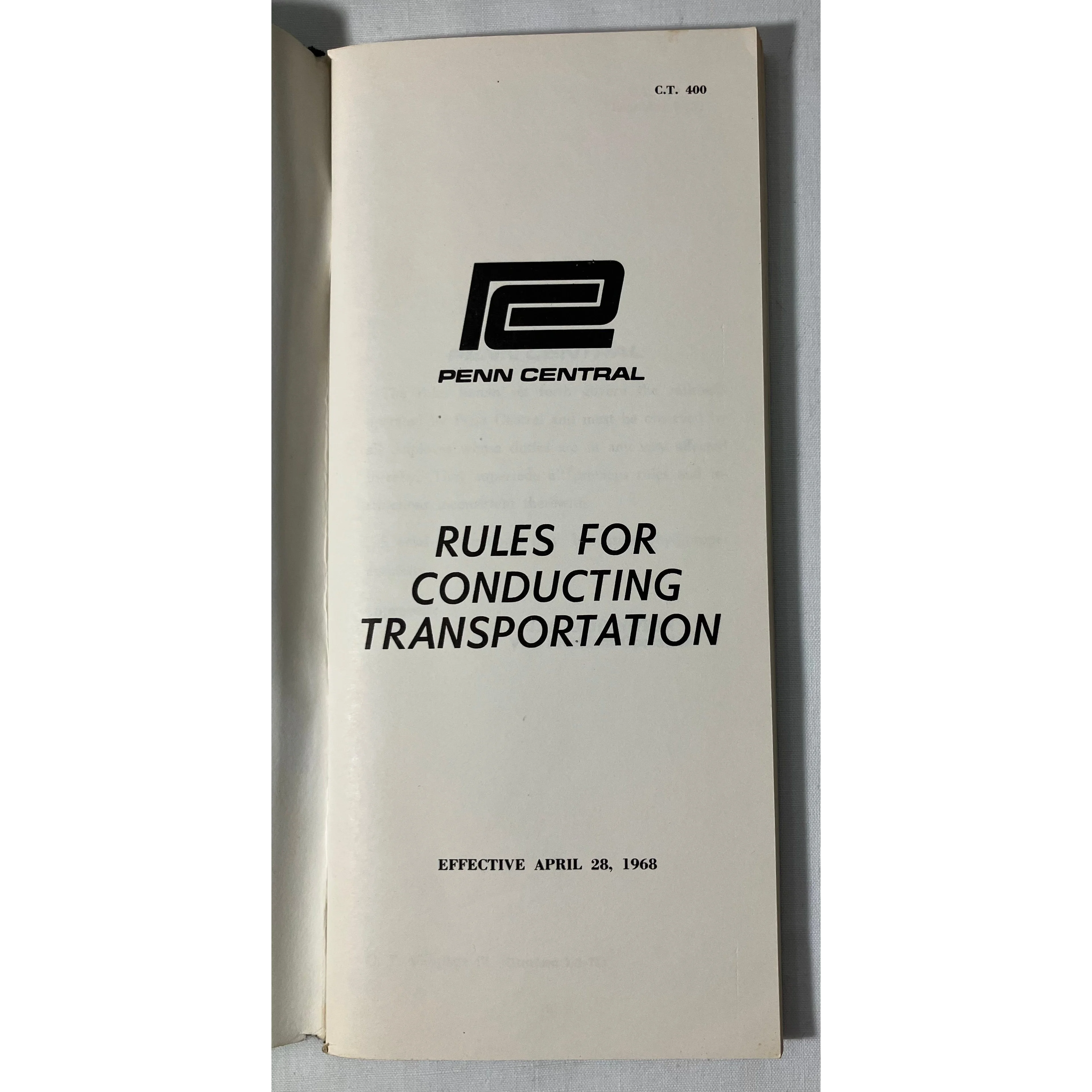 Penn Central Rules for Conducting Transportation effective 4/28/1968 — photo 2
