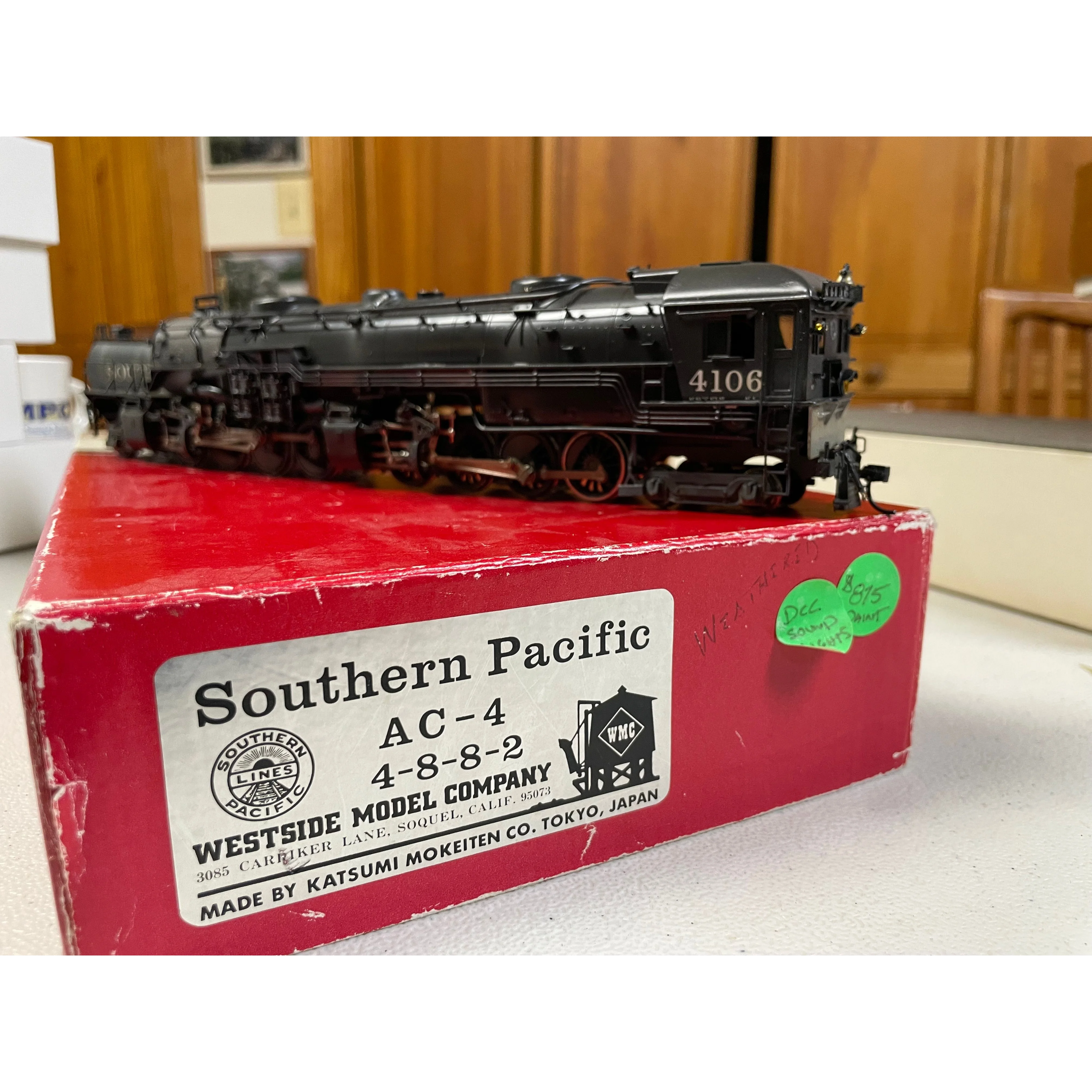 HO Brass Westside Model Southern Pacific Cab Forward AC-4 Steam Loco DCC/Weathered — photo 8