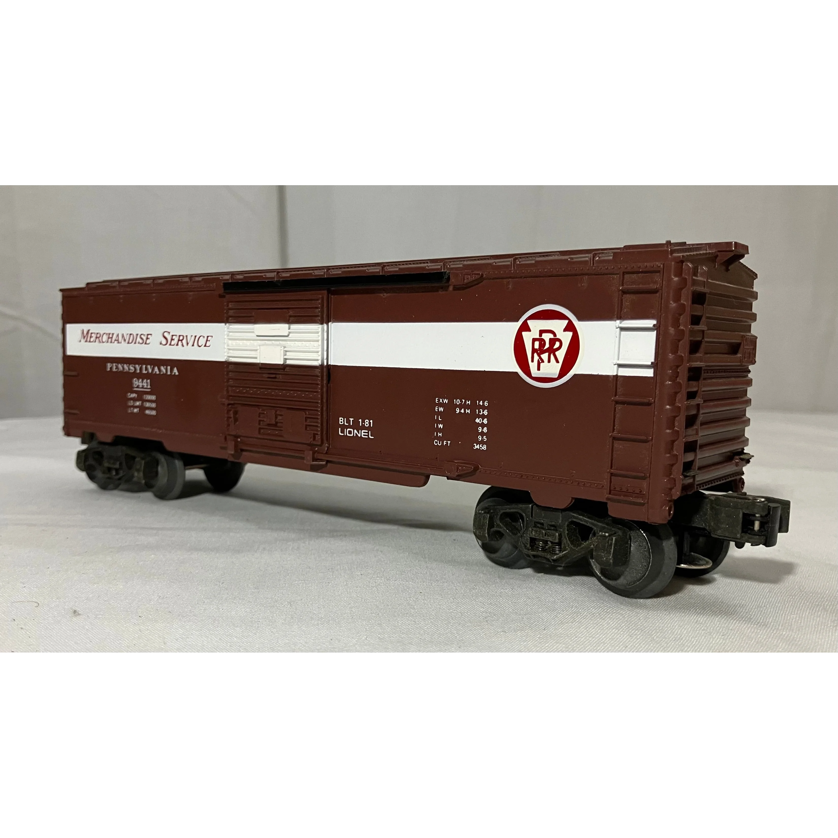 Lionel 6-9441 O scale 3 rail boxcar Pennsylvania Railroad