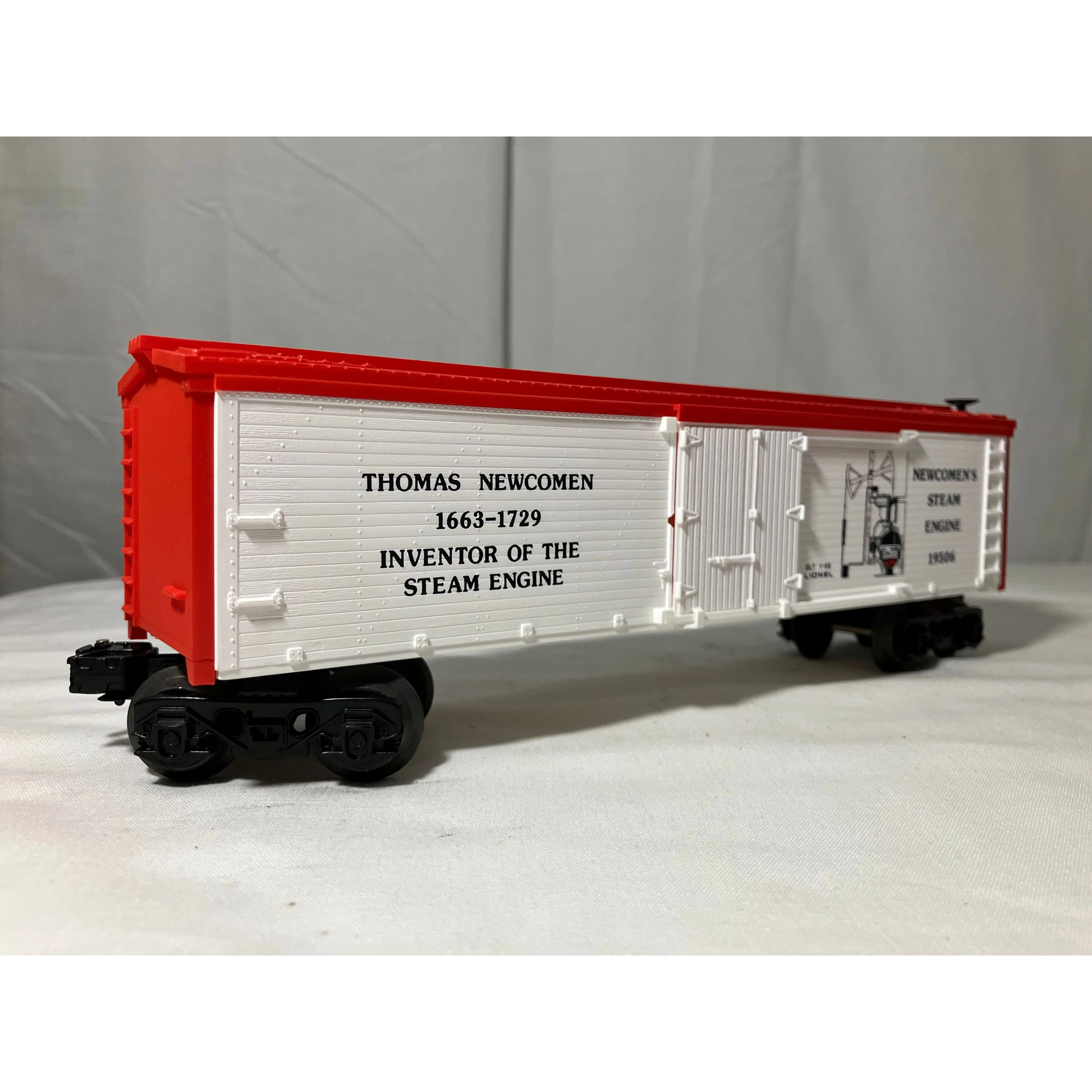 Lionel 6-19506 O scale 3 rail Reefer Thomas Newcomen, steam engine inventor — photo 2