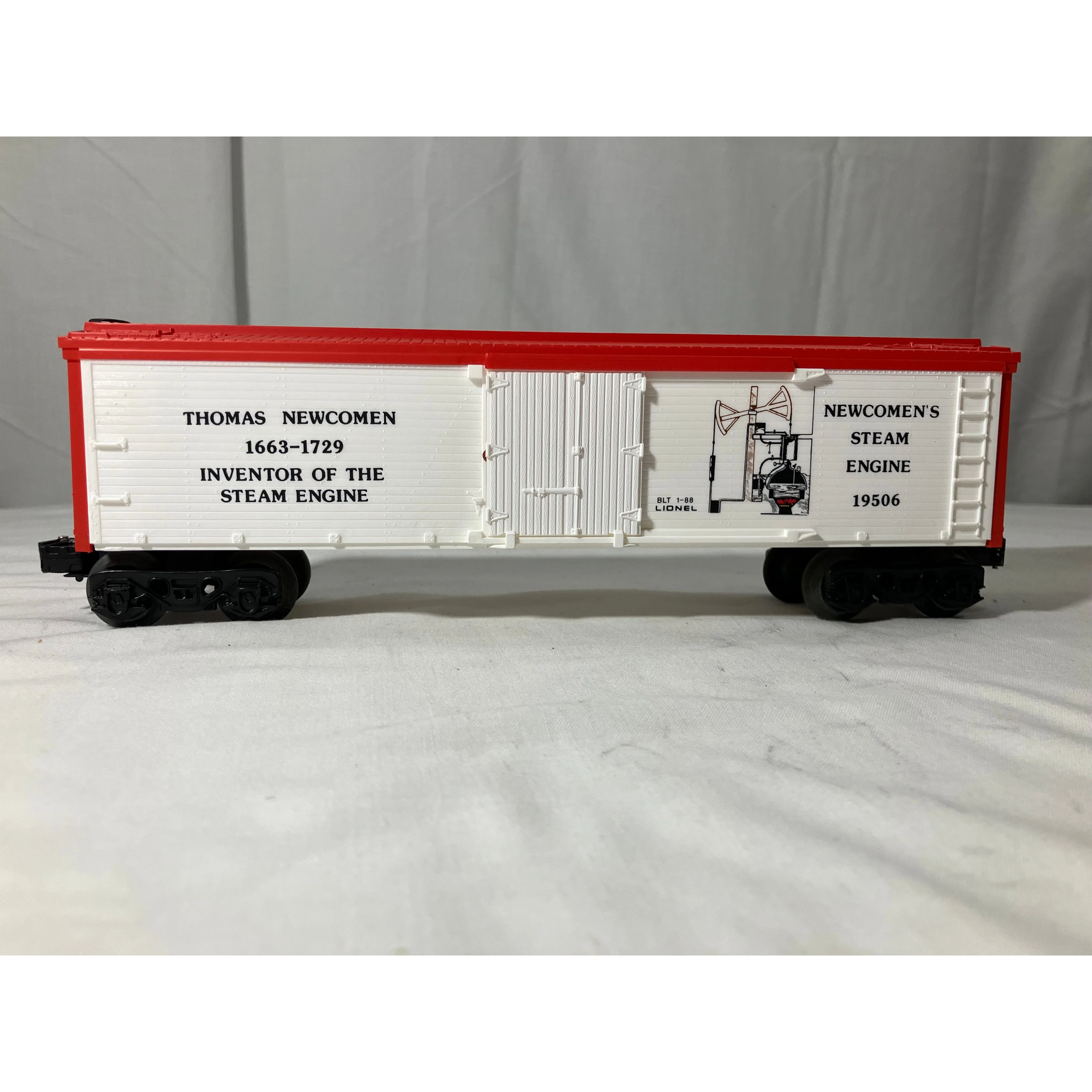 Lionel 6-19506 O scale 3 rail Reefer Thomas Newcomen, steam engine inventor — photo 3