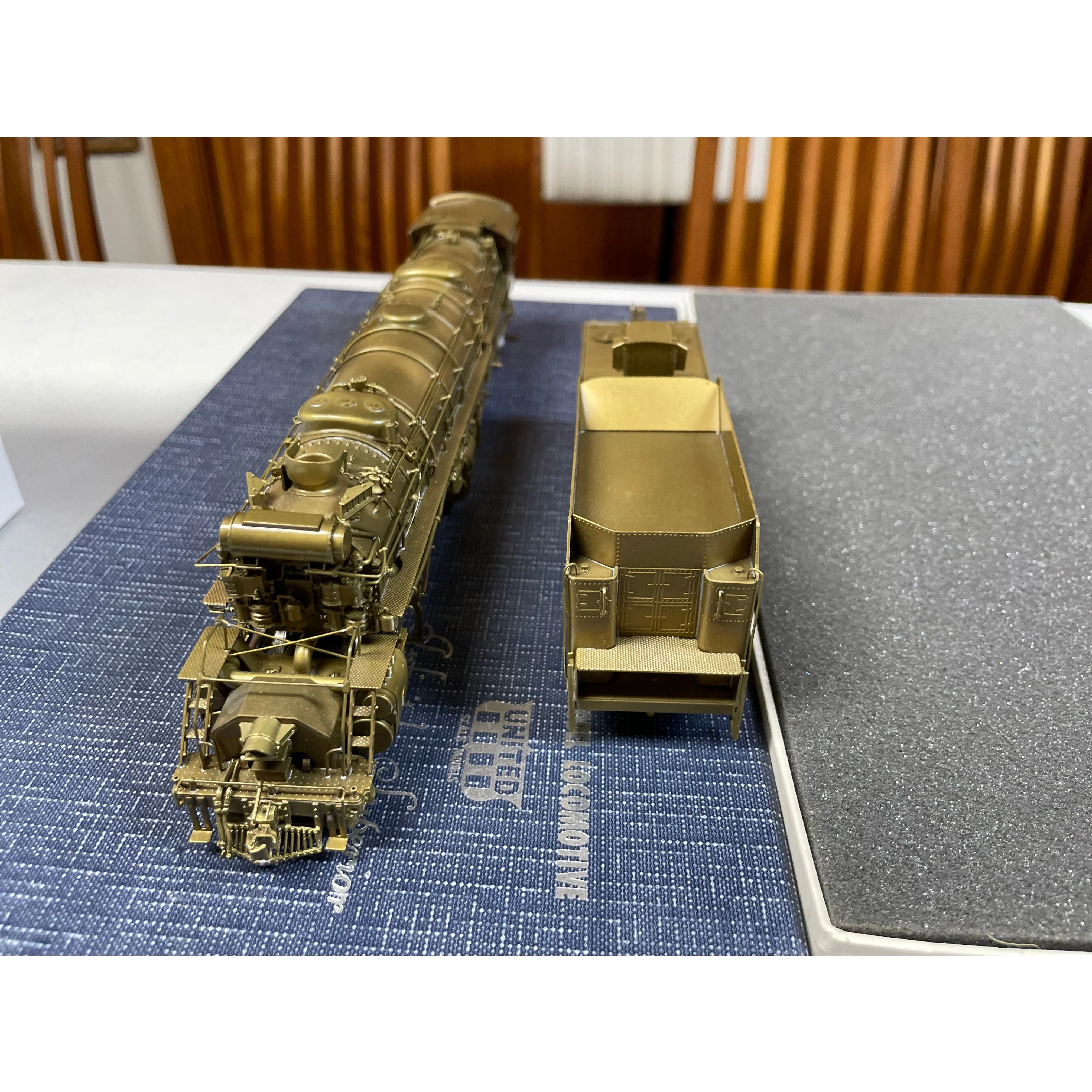 United Scale Models D&RGW L-131 Brass 2-8-8-2 Steam Loco Pacific Fast Mail 1/87 LNIB — photo 16
