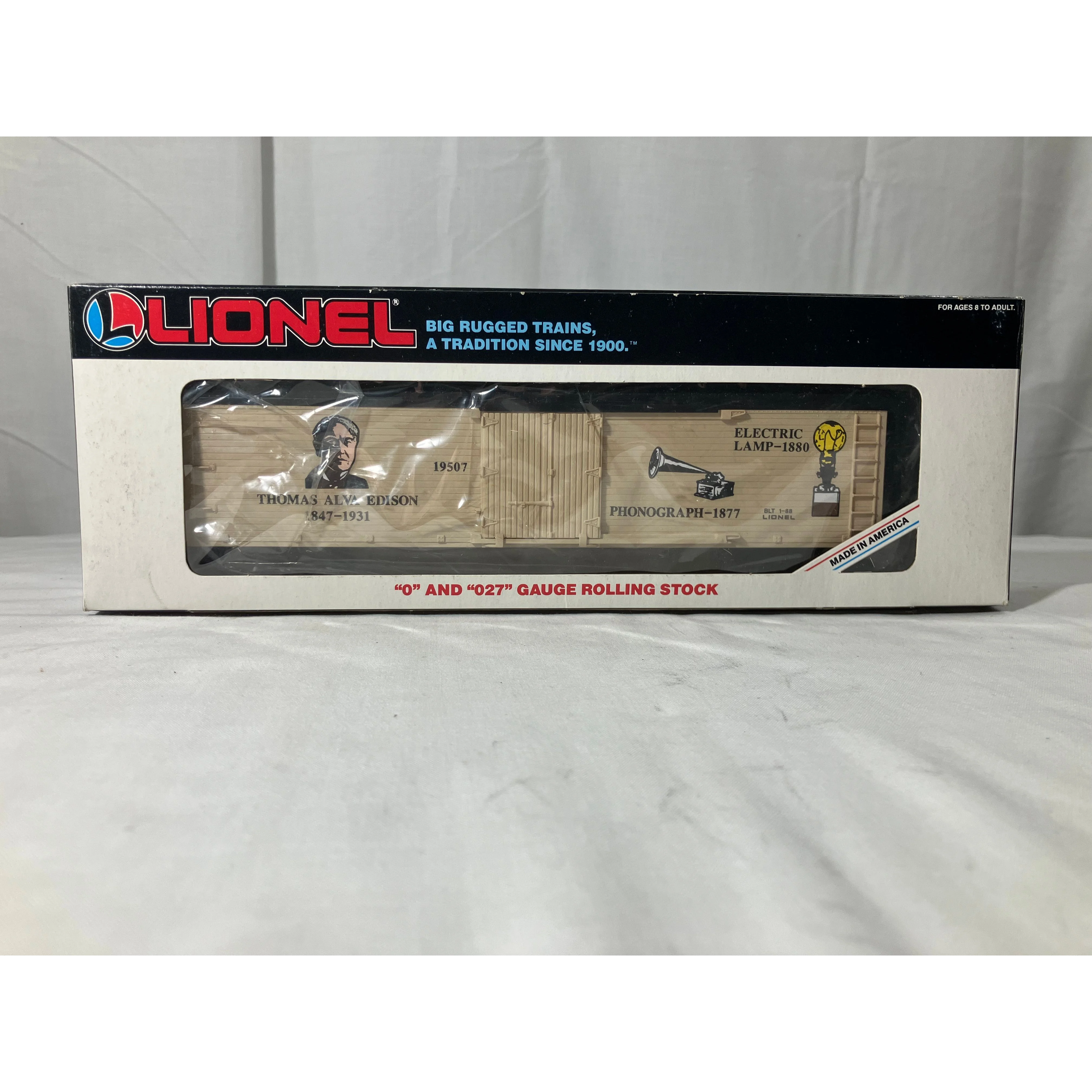 Lionel 6-19507 O scale 3 rail reefer honoring Thomas Edison — photo 11