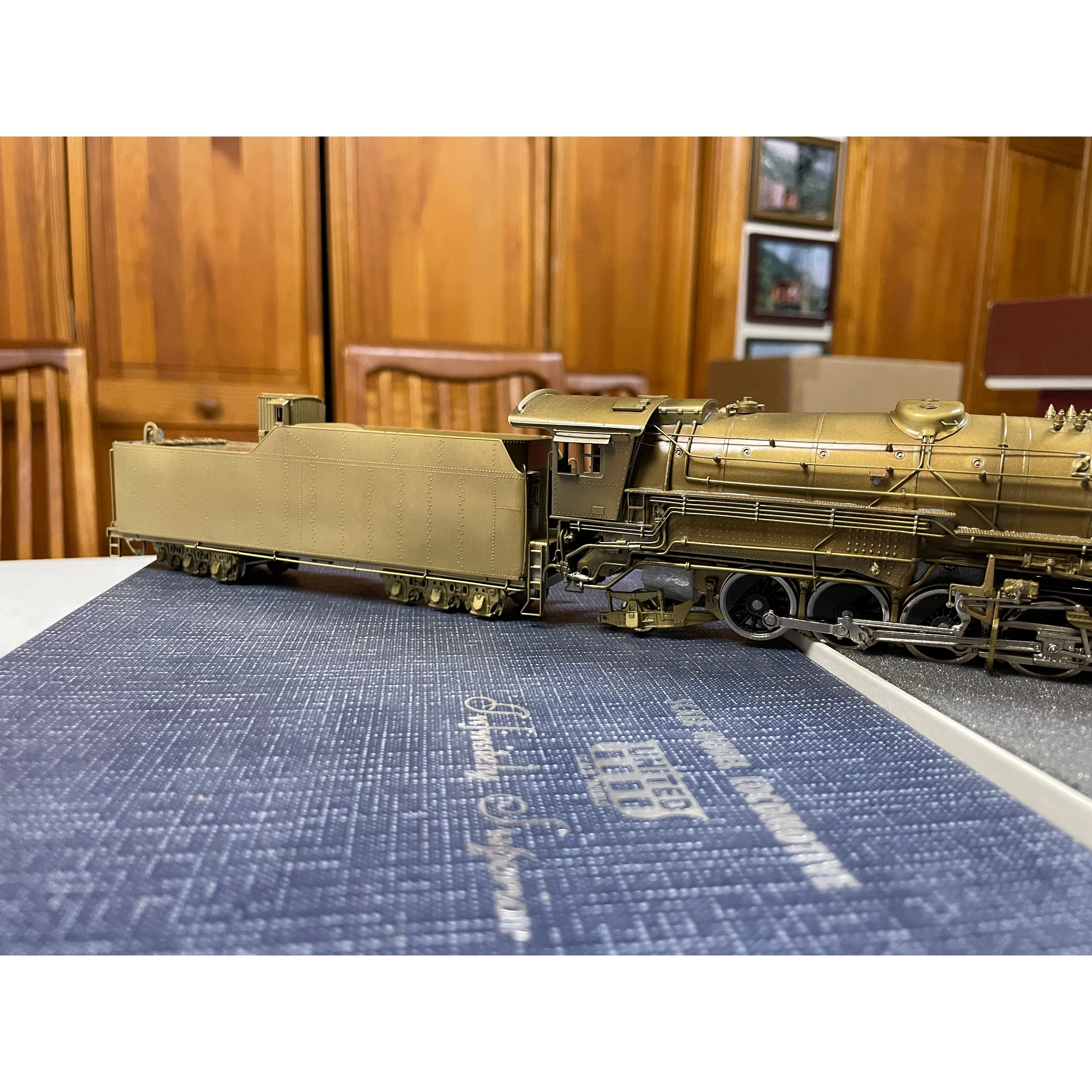 United Scale Models D&RGW L-131 Brass 2-8-8-2 Steam Loco Pacific Fast Mail 1/87 LNIB — photo 12