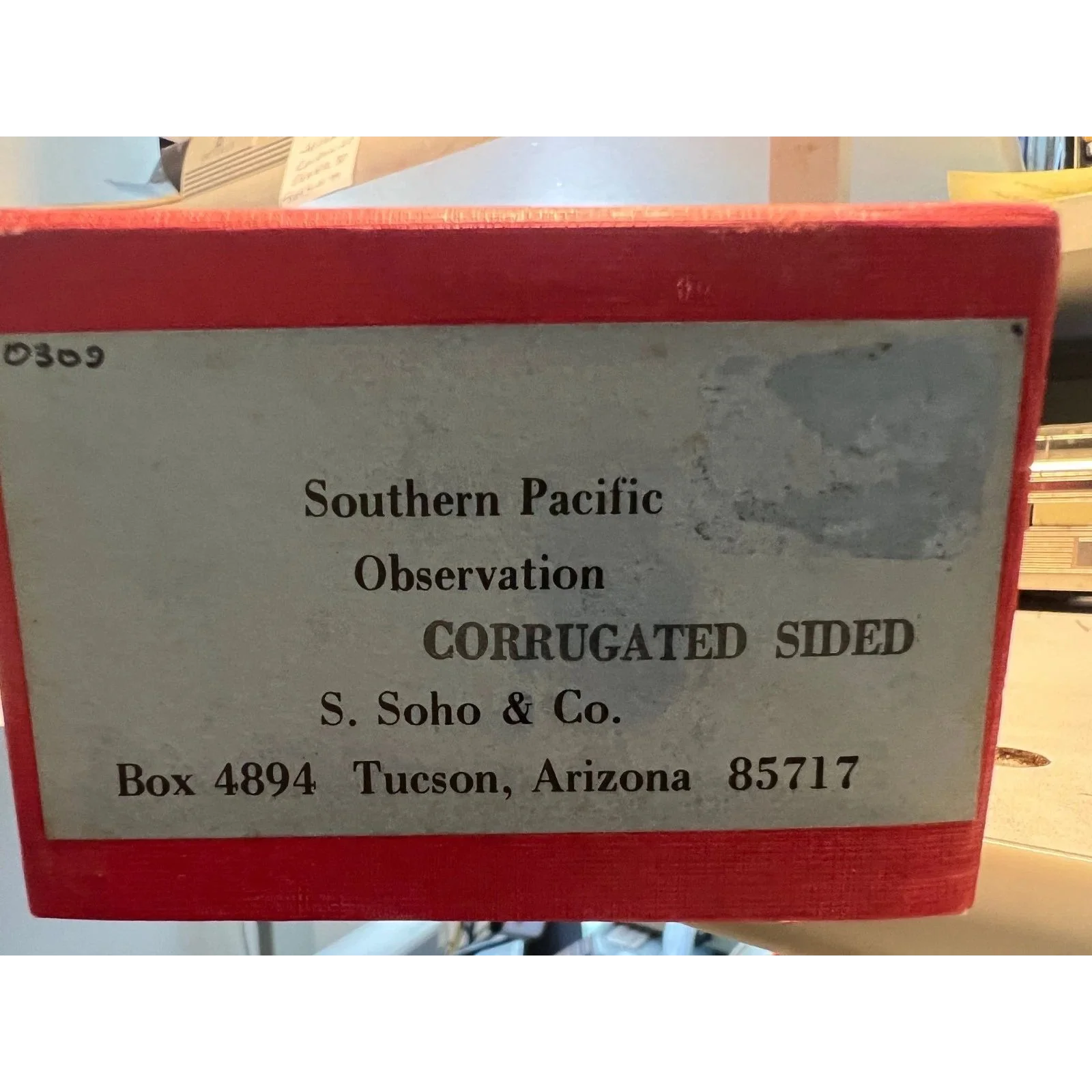 BRASS SOUTHERN PACIFIC OBS. CORRUGATED by S. SOHO PLATED — photo 9