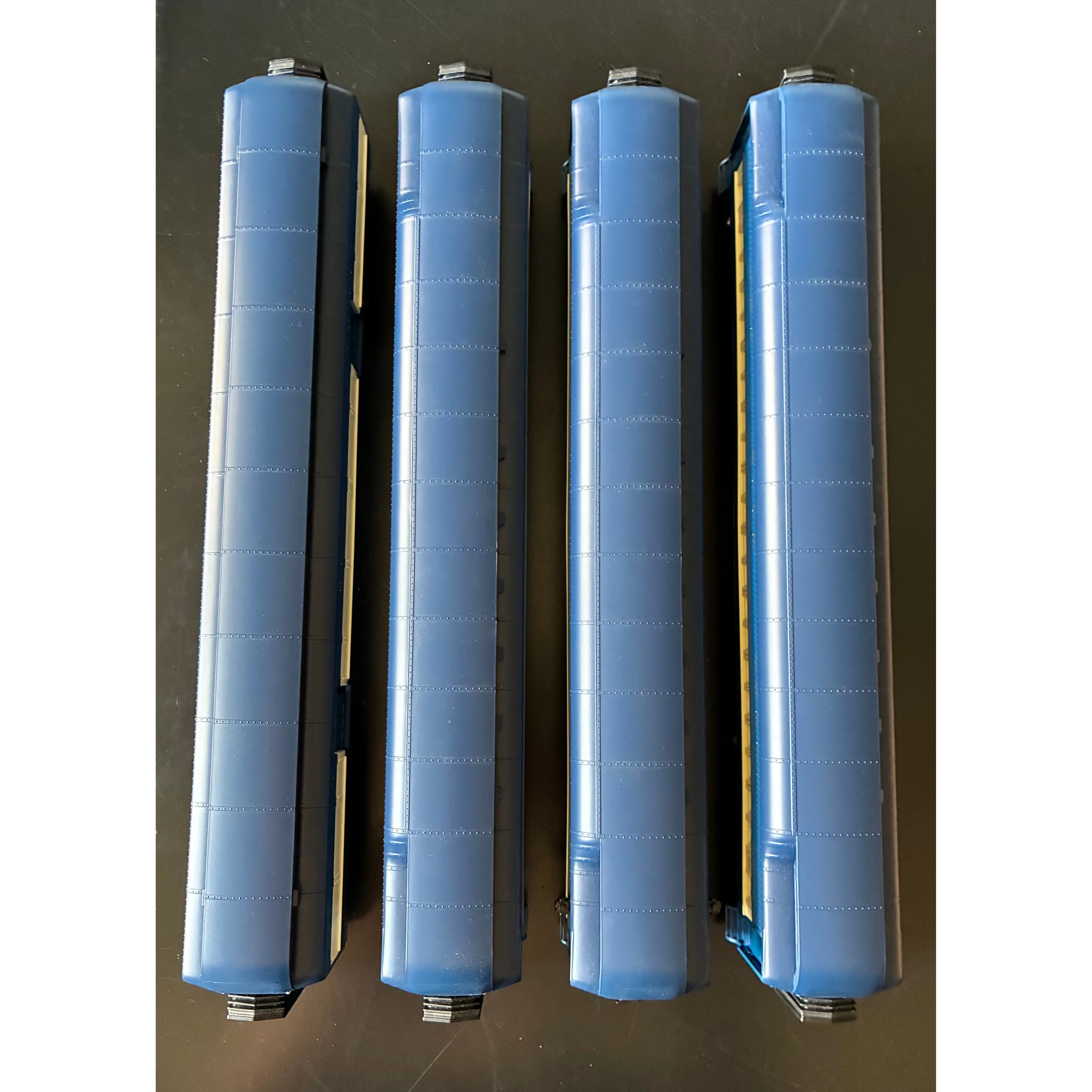 MTH 20-40083 Premier 70' Madison 4-Car Passenger Set - CNJ Blue Comet - OB & Shipper — photo 7