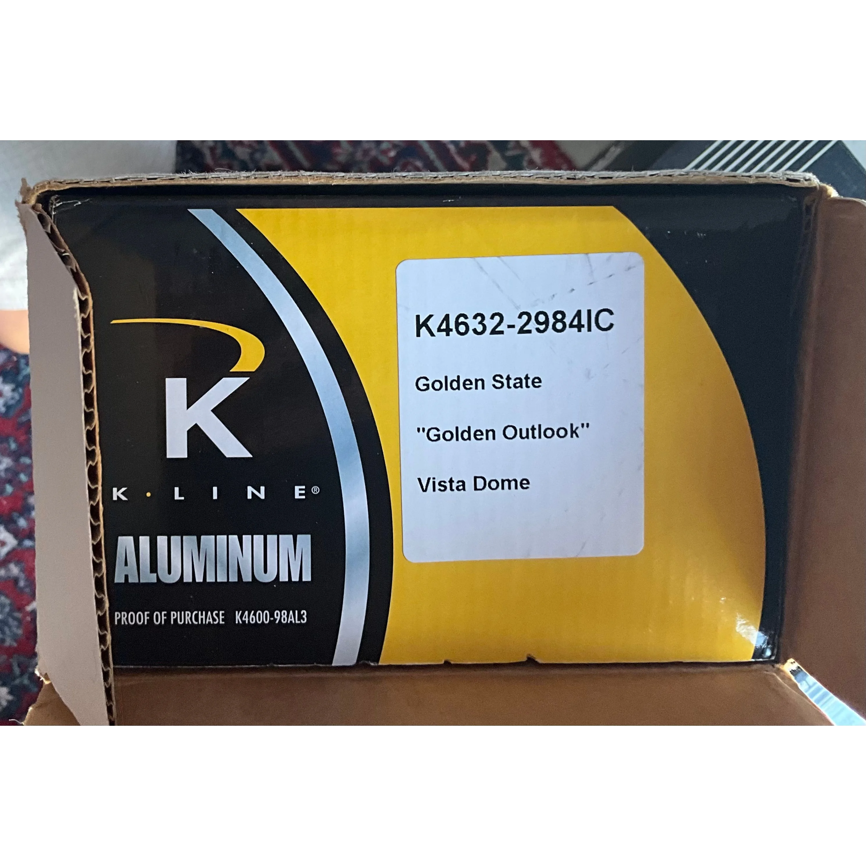 K-Line 3 rail Golden State Complete 9 Car Set (Upgraded LEDs and passengers) — photo 9