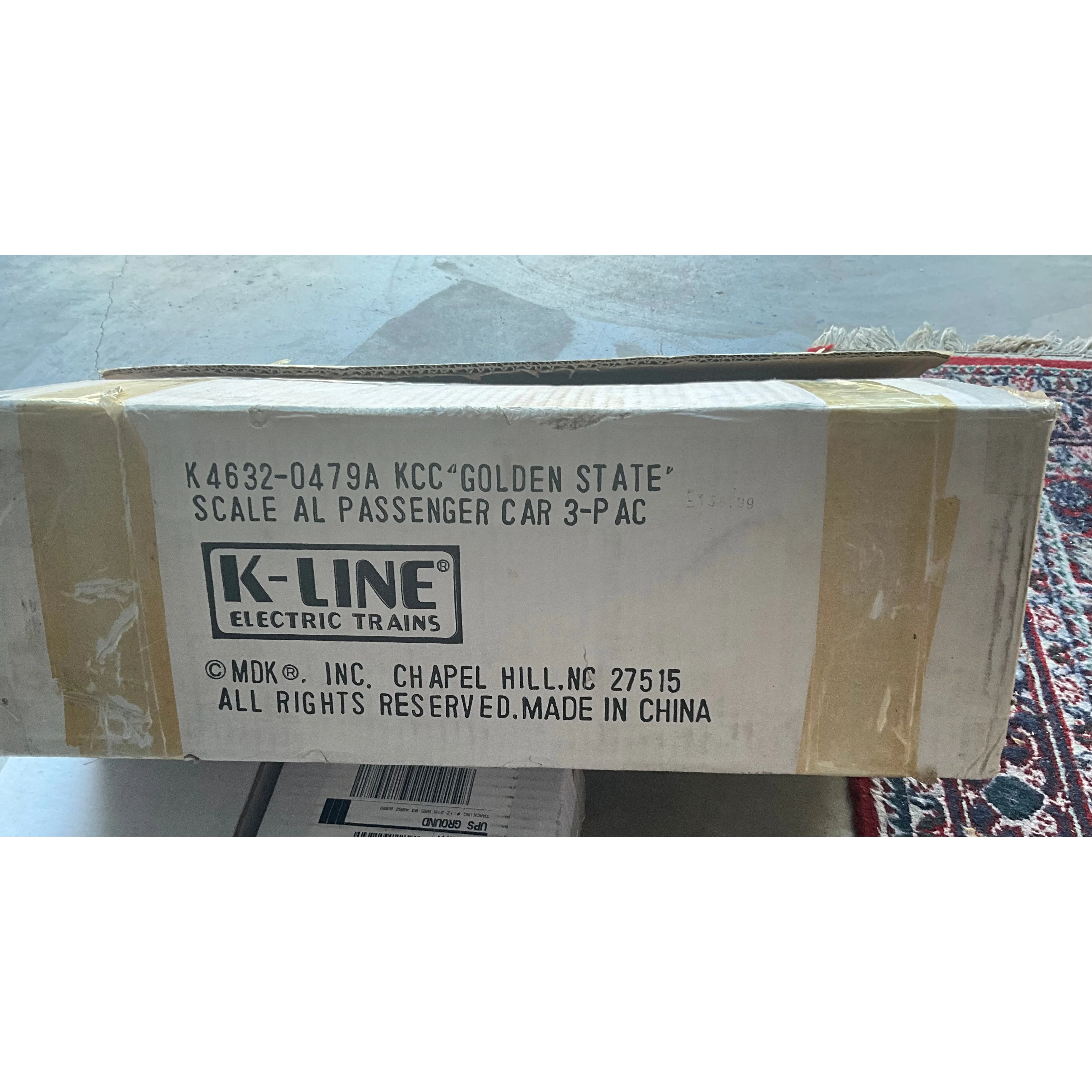K-Line 3 rail Golden State Complete 9 Car Set (Upgraded LEDs and passengers) — photo 12